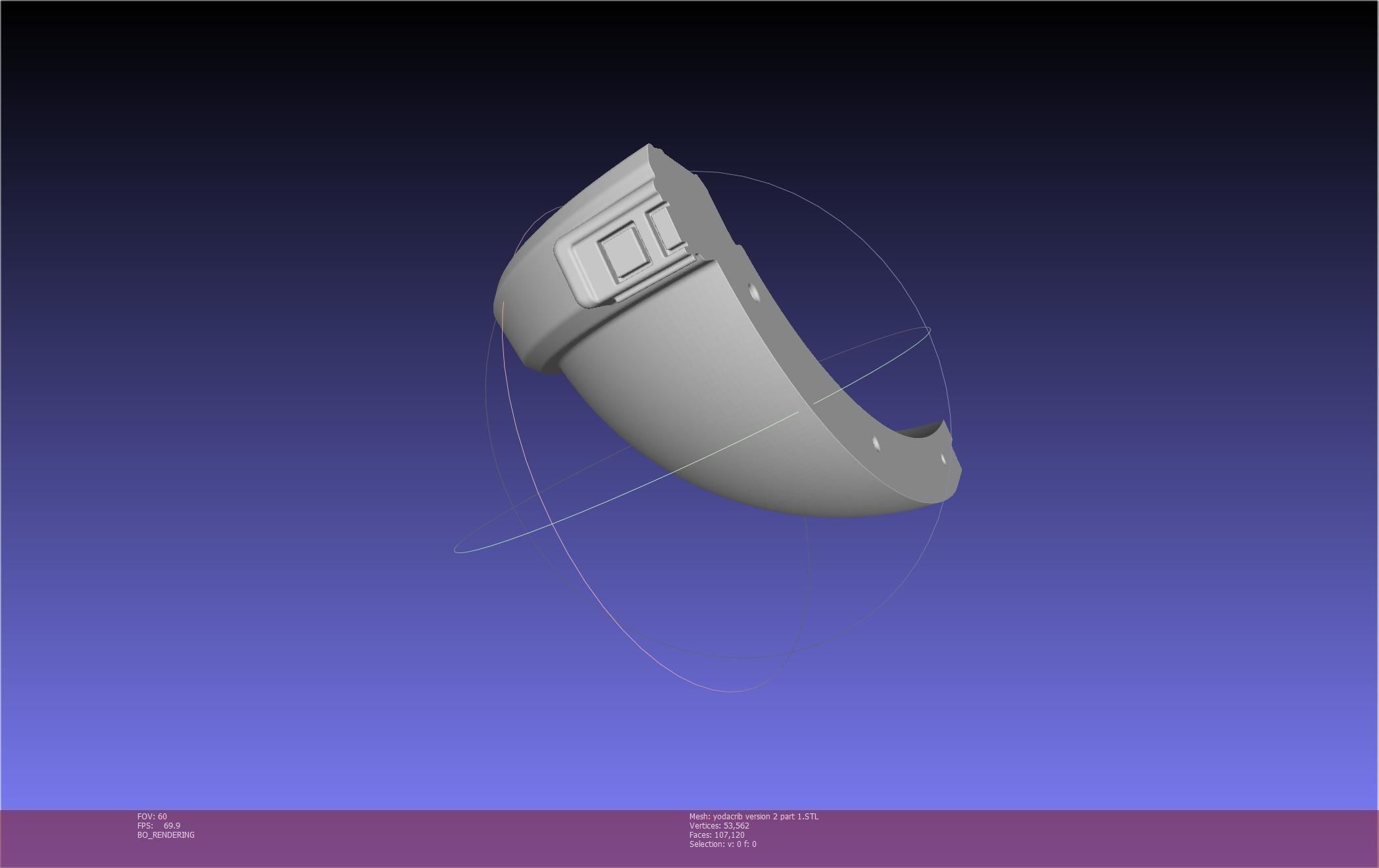 Star Wars Mandalorian Baby Yoda Crib Printable Assembly 3D print model_129