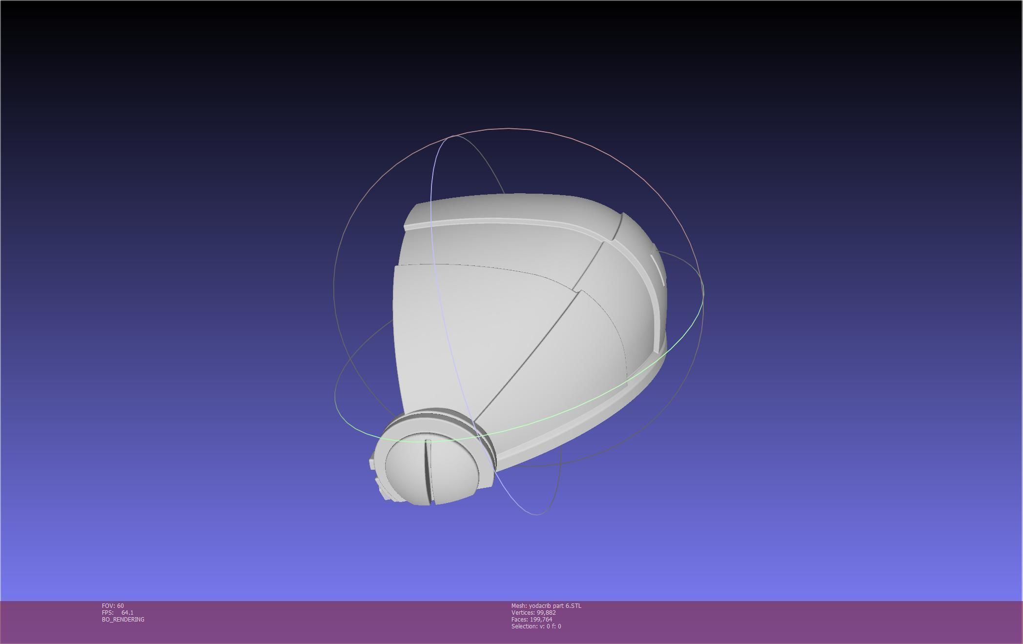 Star Wars Mandalorian Baby Yoda Crib Printable Assembly 3D print model_123