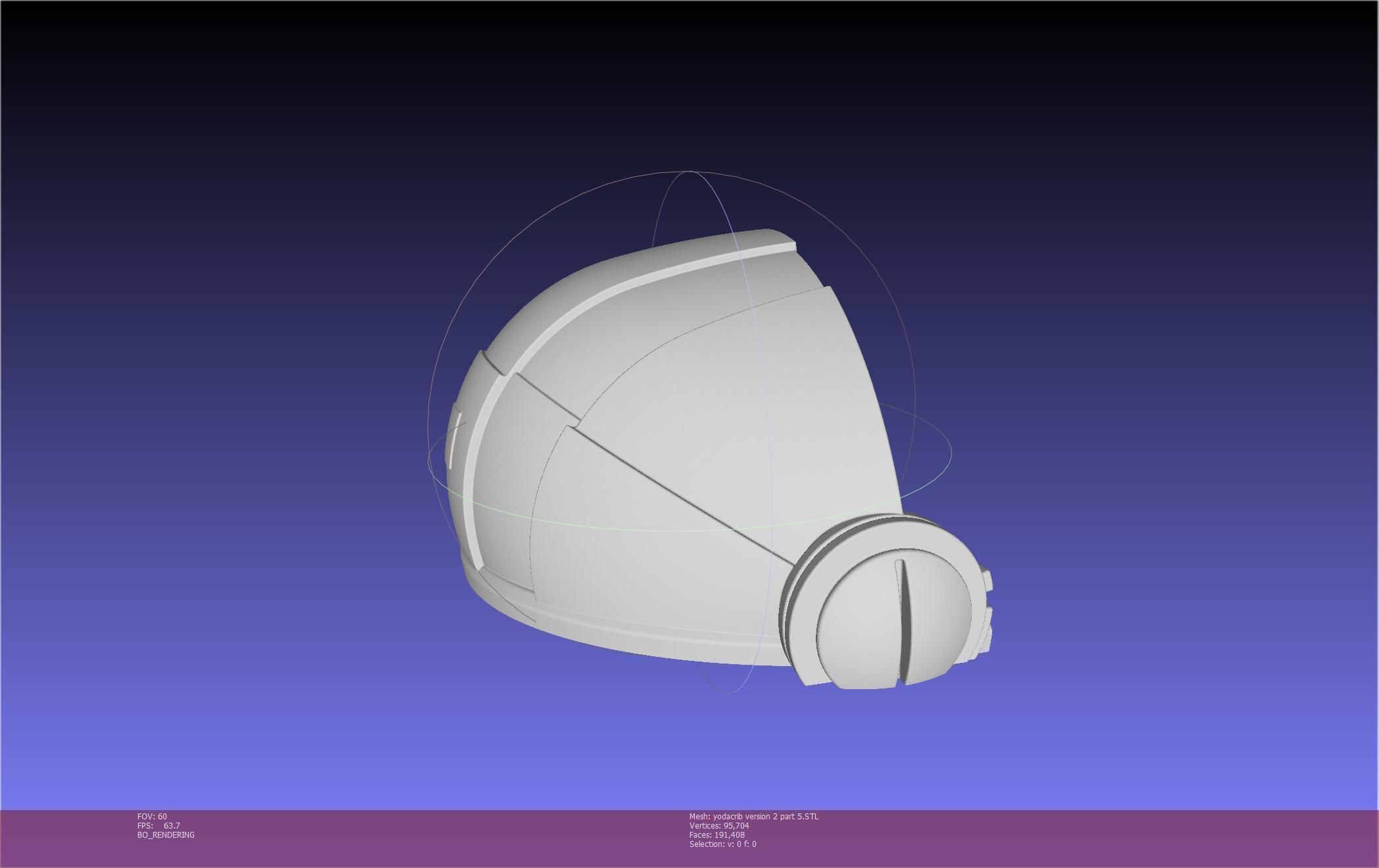 Star Wars Mandalorian Baby Yoda Crib Printable Assembly 3D print model_136