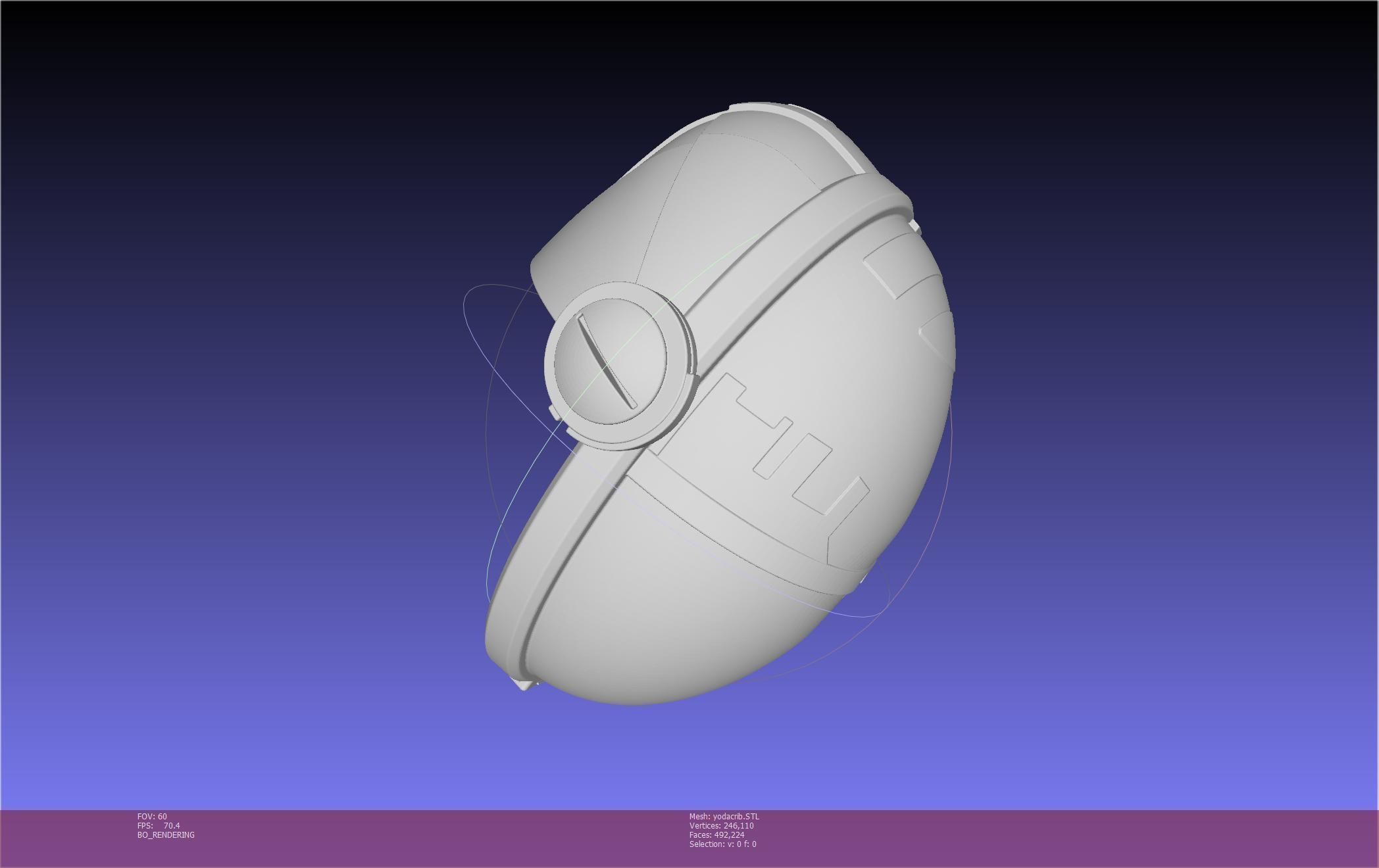 Star Wars Mandalorian Baby Yoda Crib Printable Assembly 3D print model_55