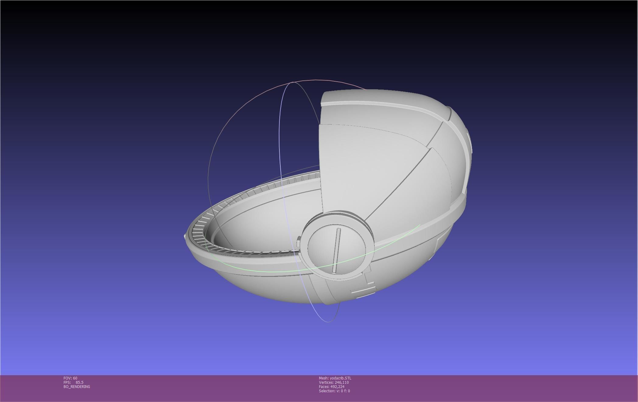 Star Wars Mandalorian Baby Yoda Crib Printable Assembly 3D print model_51