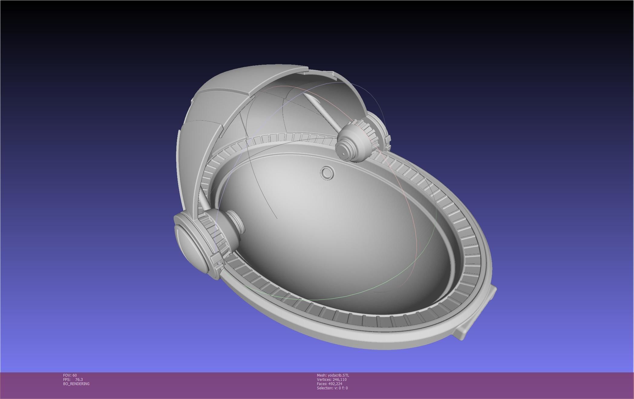 Star Wars Mandalorian Baby Yoda Crib Printable Assembly 3D print model_62