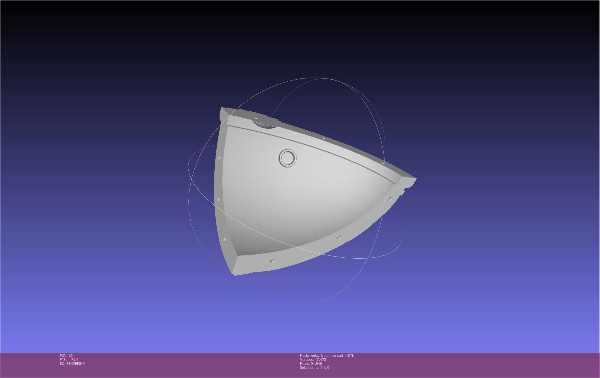 Star Wars Mandalorian Baby Yoda Crib Printable Assembly 3D print model_86
