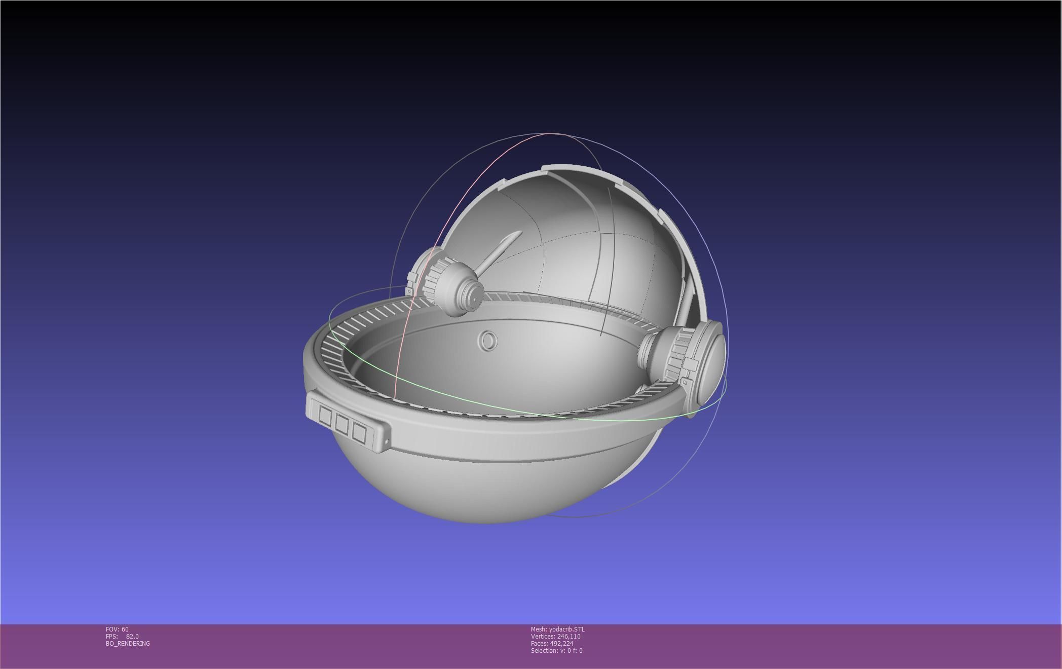 Star Wars Mandalorian Baby Yoda Crib Printable Assembly 3D print model_28