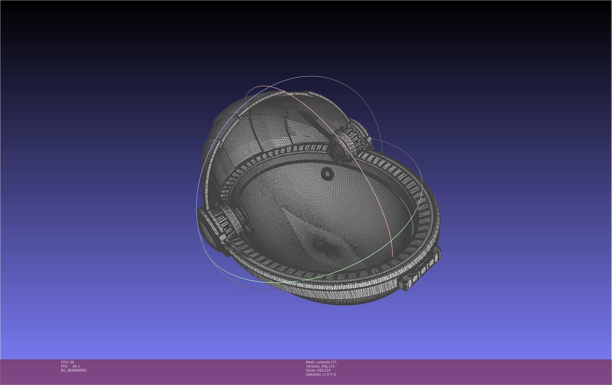 Star Wars Mandalorian Baby Yoda Crib Printable Assembly 3D print model_19