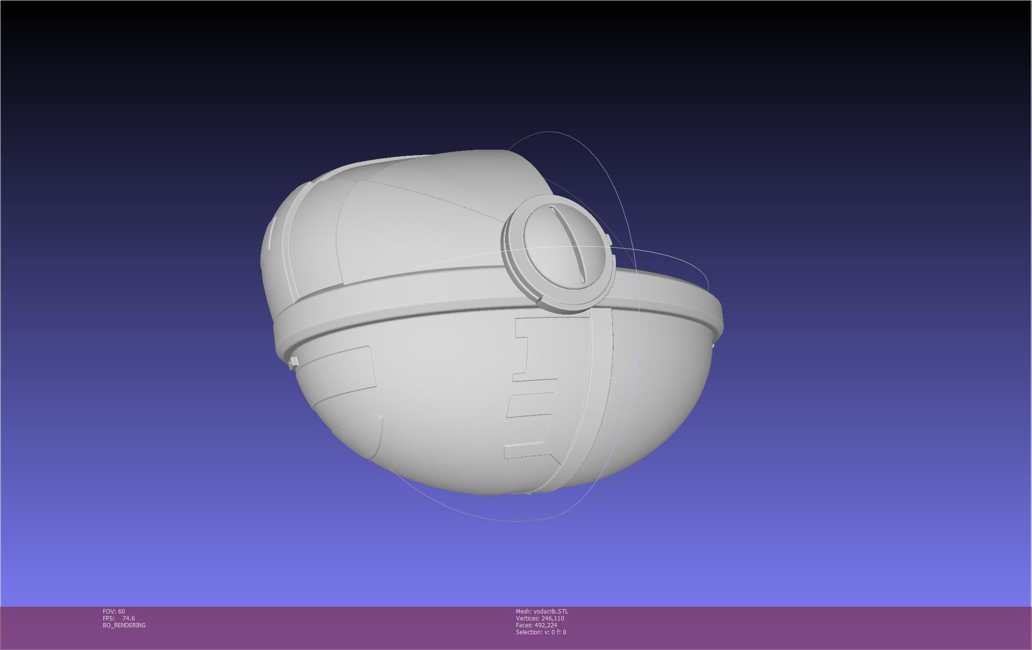 Star Wars Mandalorian Baby Yoda Crib Printable Assembly 3D print model_11