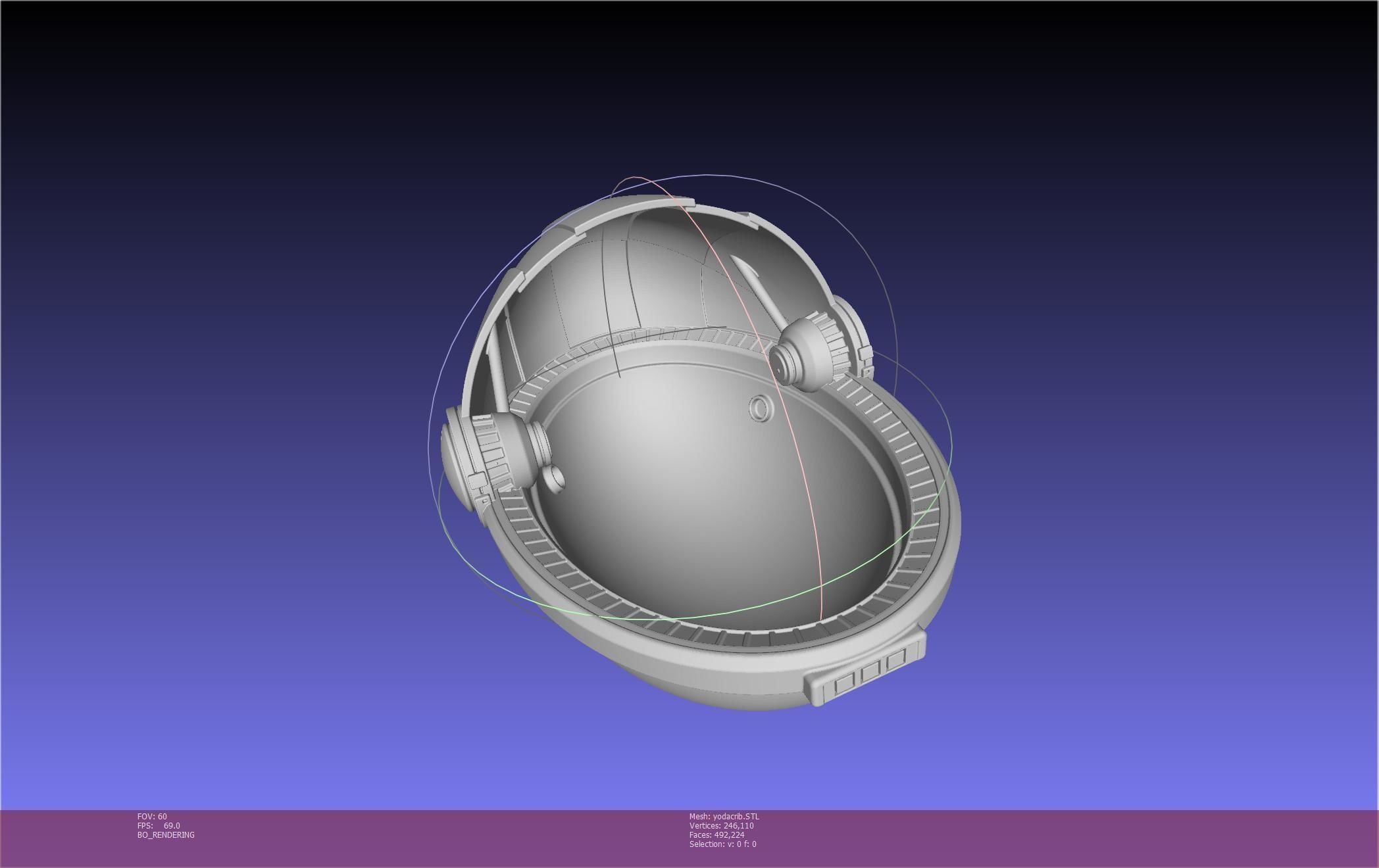 Star Wars Mandalorian Baby Yoda Crib Printable Assembly 3D print model_40