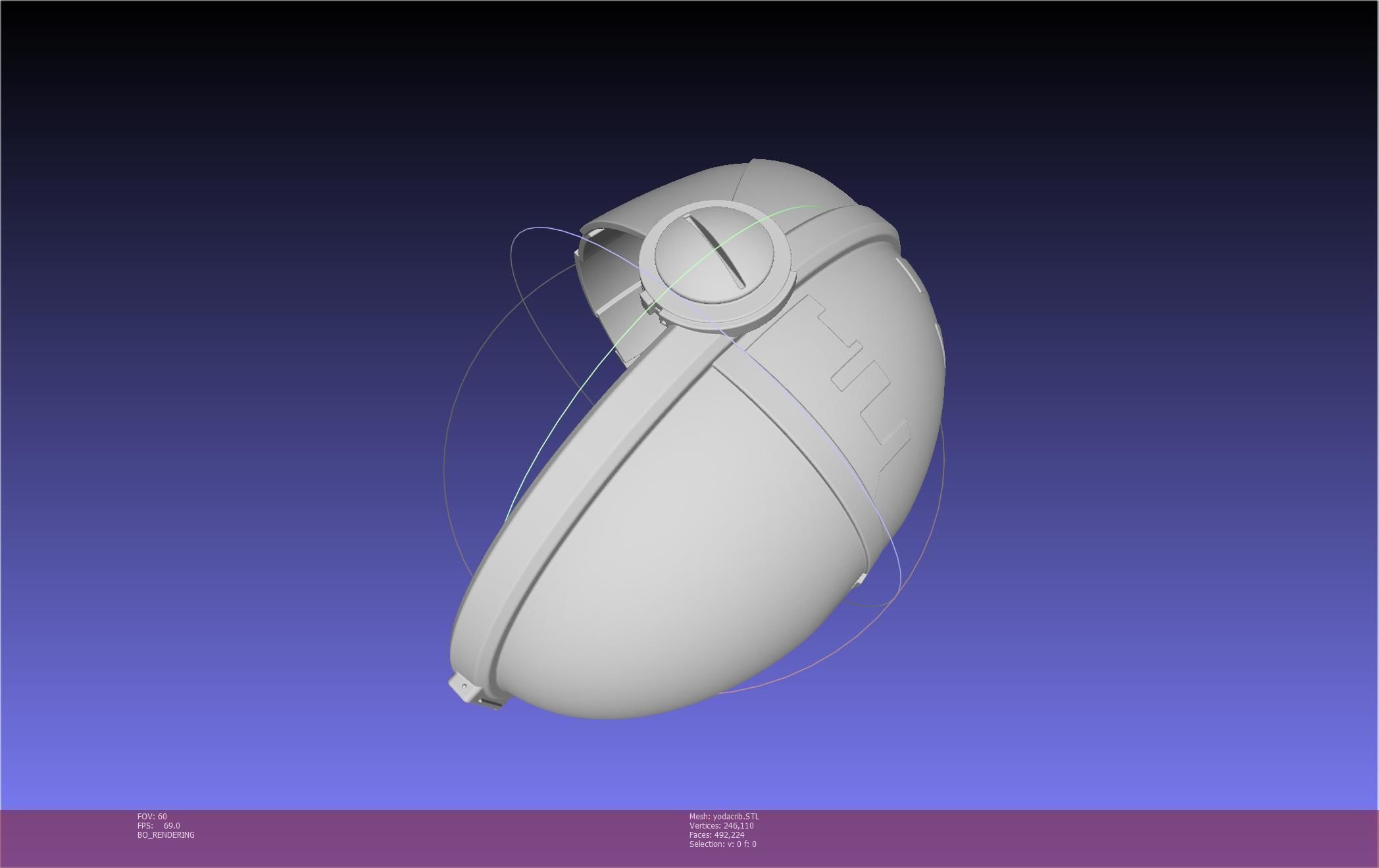 Star Wars Mandalorian Baby Yoda Crib Printable Assembly 3D print model_35