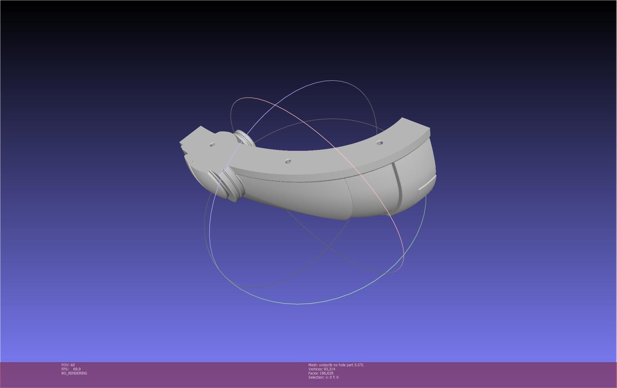 Star Wars Mandalorian Baby Yoda Crib Printable Assembly 3D print model_93
