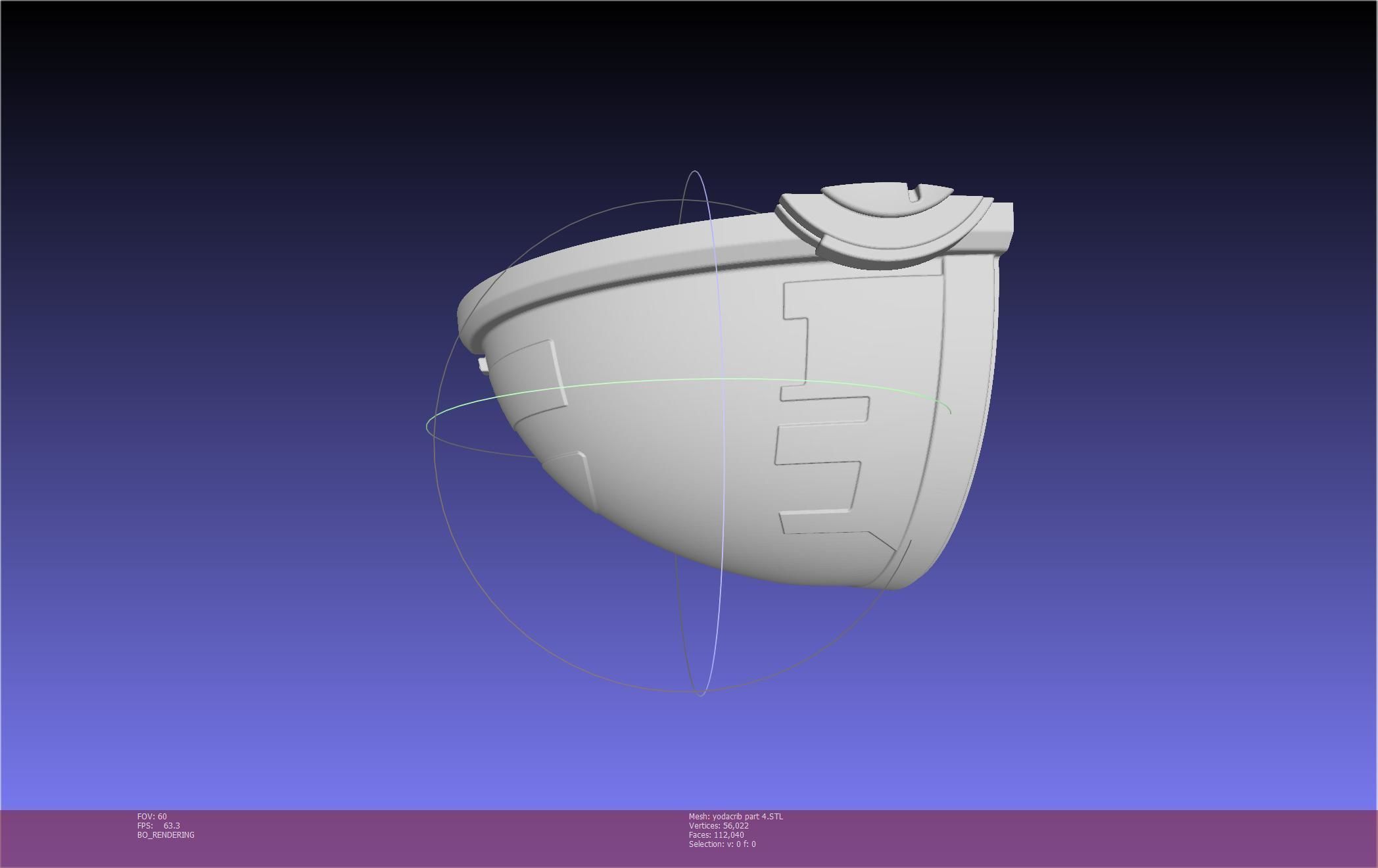 Star Wars Mandalorian Baby Yoda Crib Printable Assembly 3D print model_115