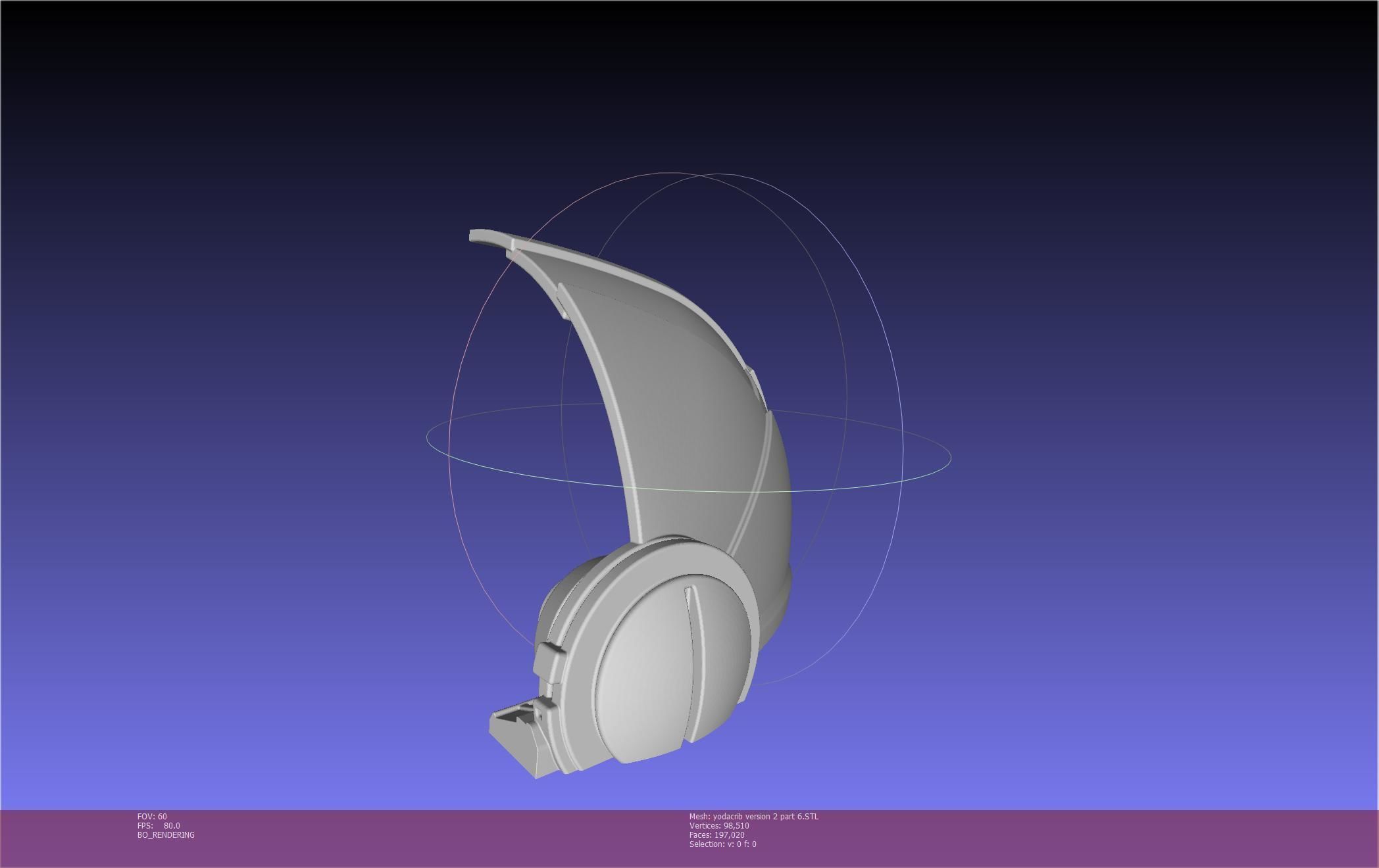 Star Wars Mandalorian Baby Yoda Crib Printable Assembly 3D print model_140