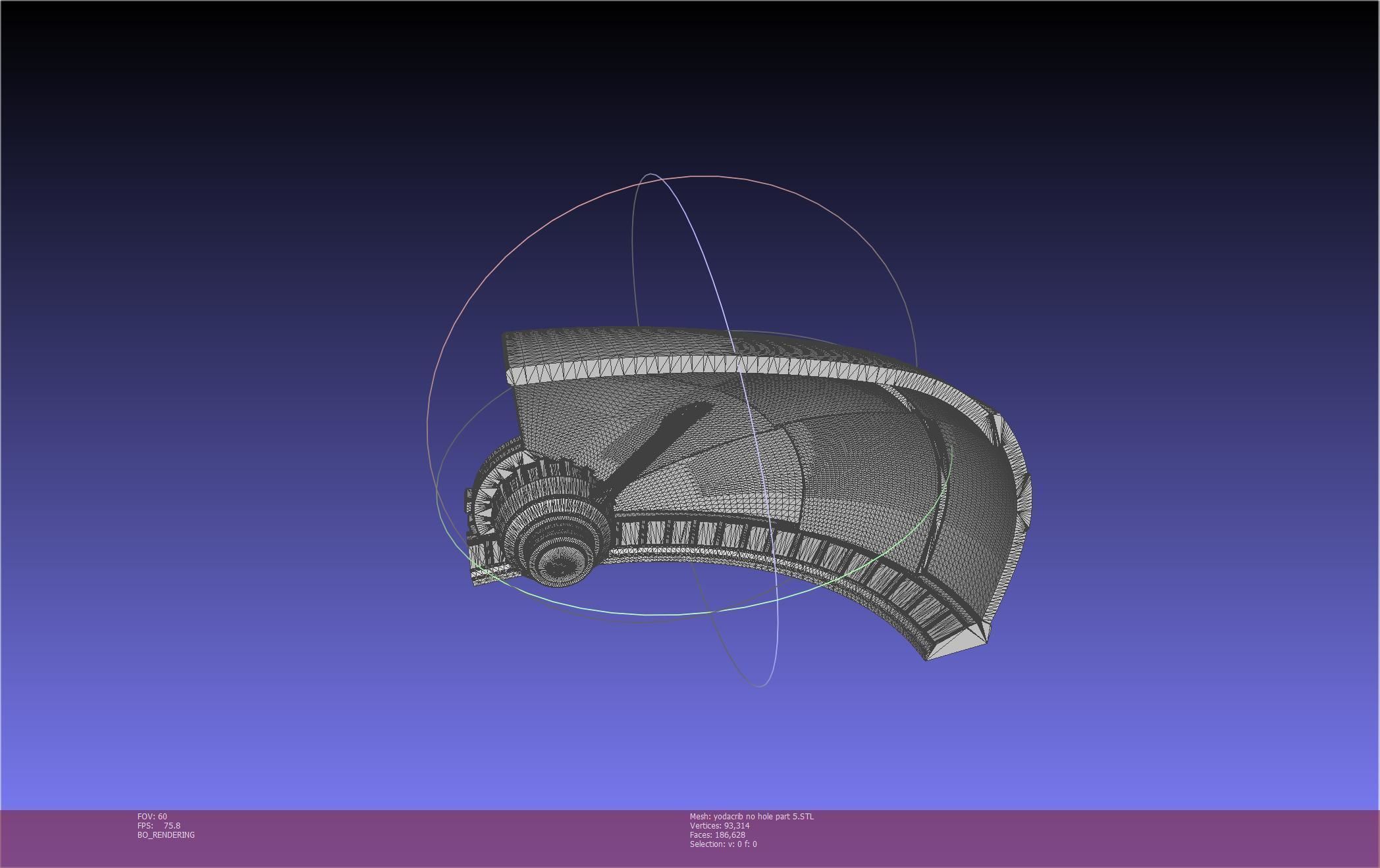 Star Wars Mandalorian Baby Yoda Crib Printable Assembly 3D print model_96