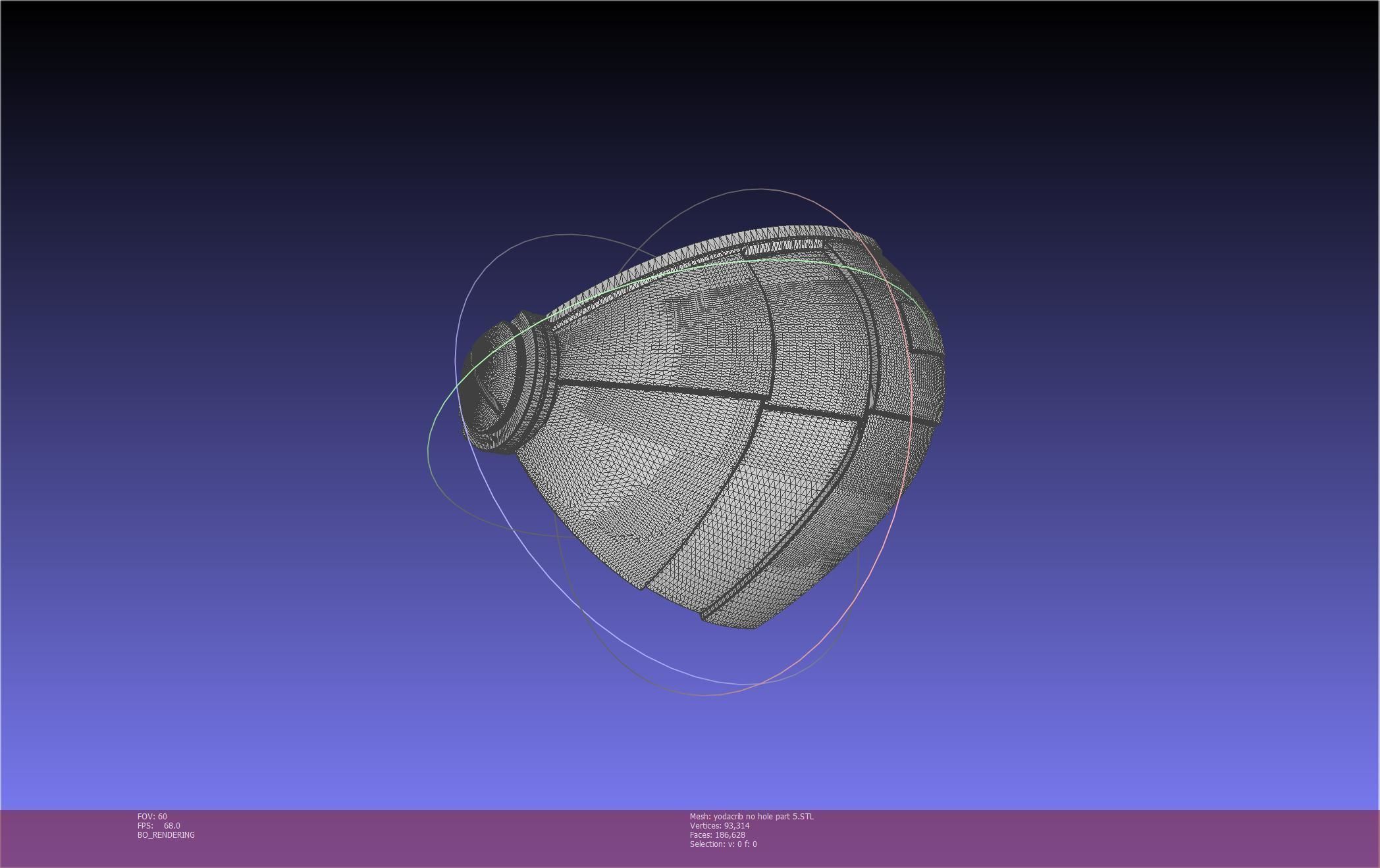 Star Wars Mandalorian Baby Yoda Crib Printable Assembly 3D print model_89