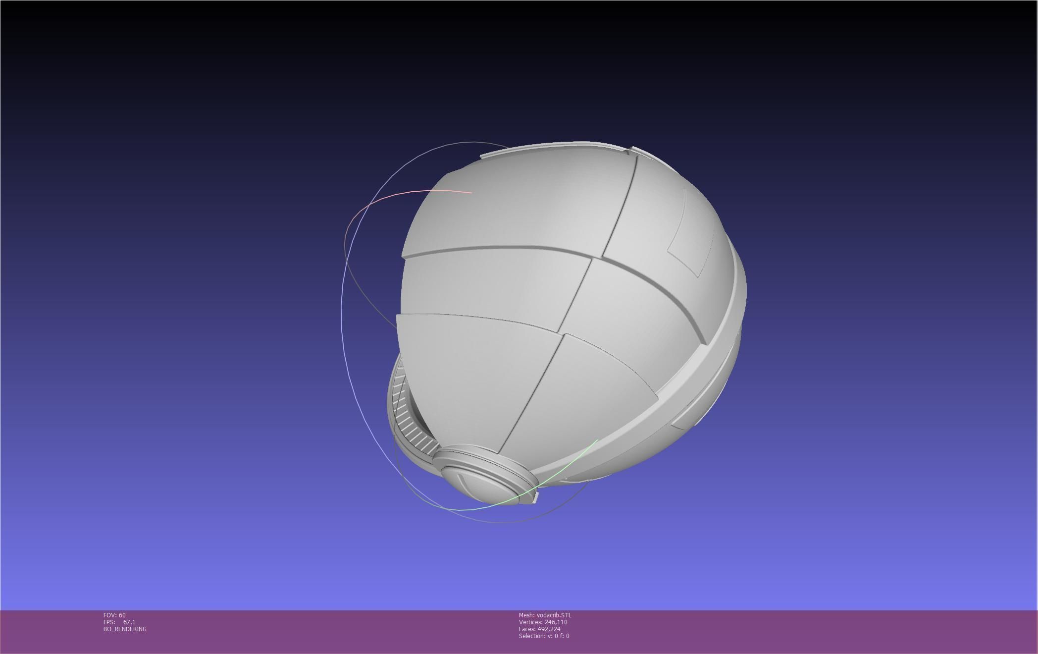 Star Wars Mandalorian Baby Yoda Crib Printable Assembly 3D print model_27