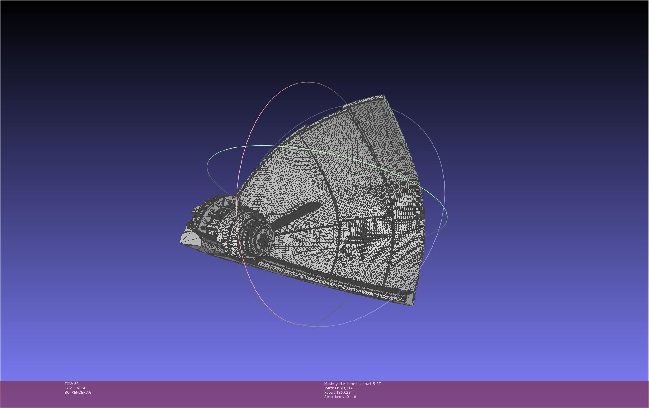 Star Wars Mandalorian Baby Yoda Crib Printable Assembly 3D print model_88