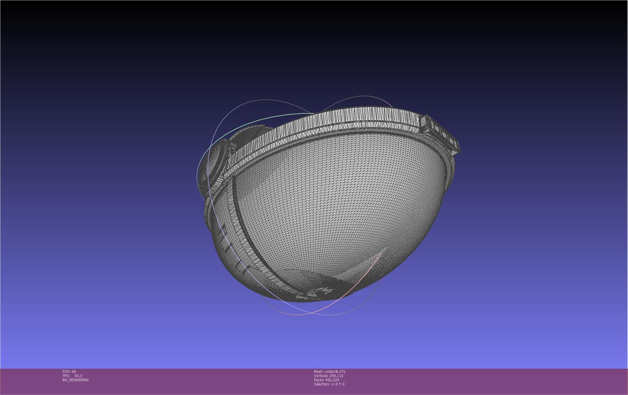 Star Wars Mandalorian Baby Yoda Crib Printable Assembly 3D print model_9