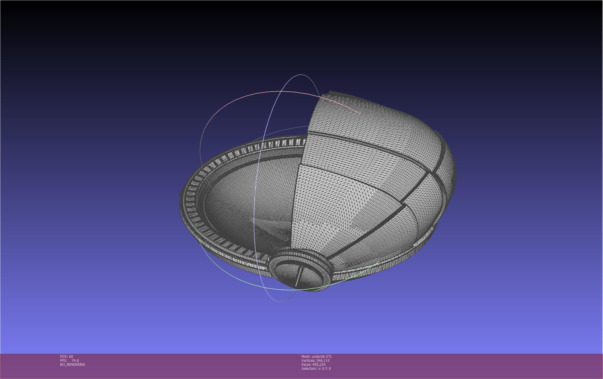 Star Wars Mandalorian Baby Yoda Crib Printable Assembly 3D print model_7