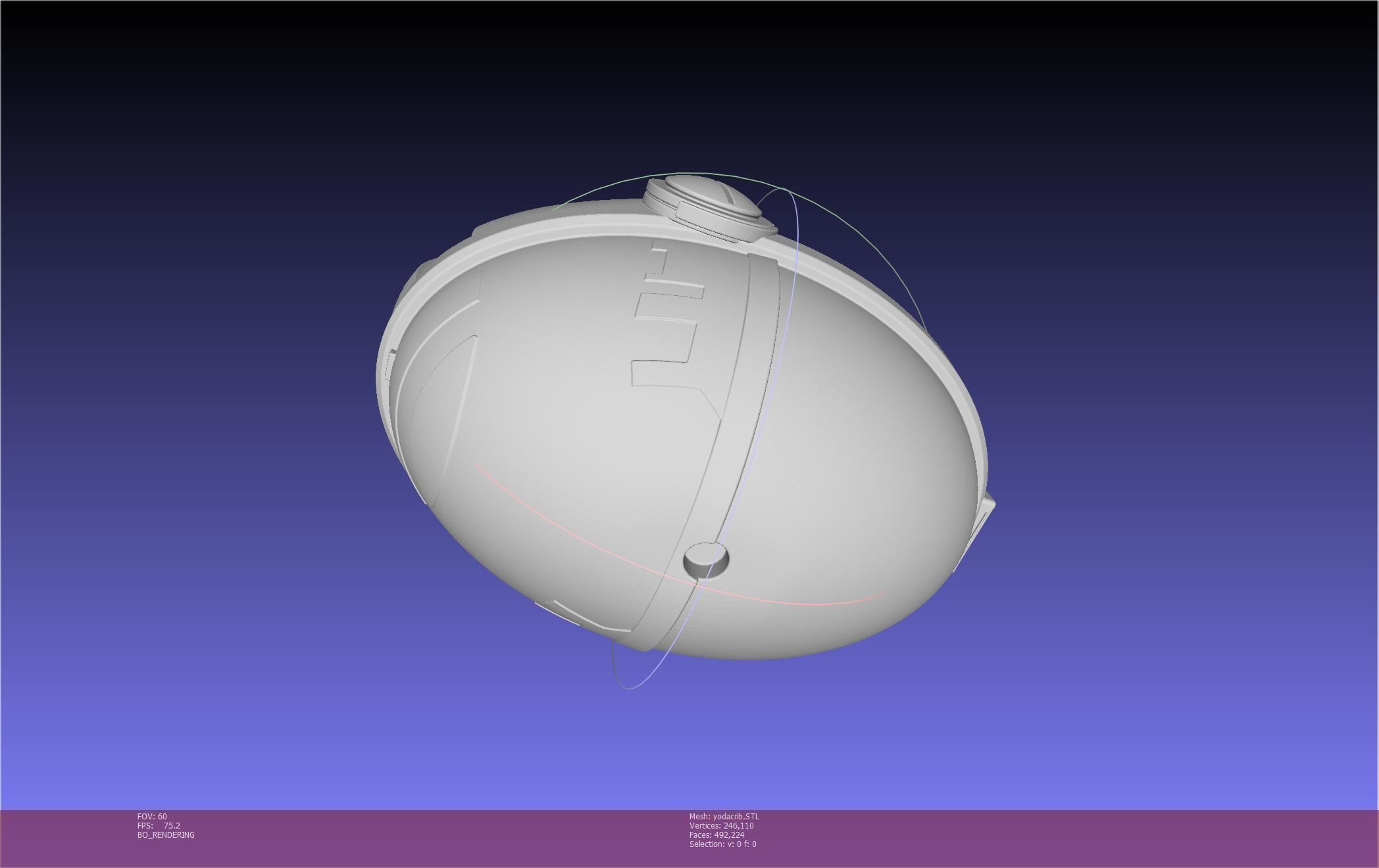 Star Wars Mandalorian Baby Yoda Crib Printable Assembly 3D print model_54
