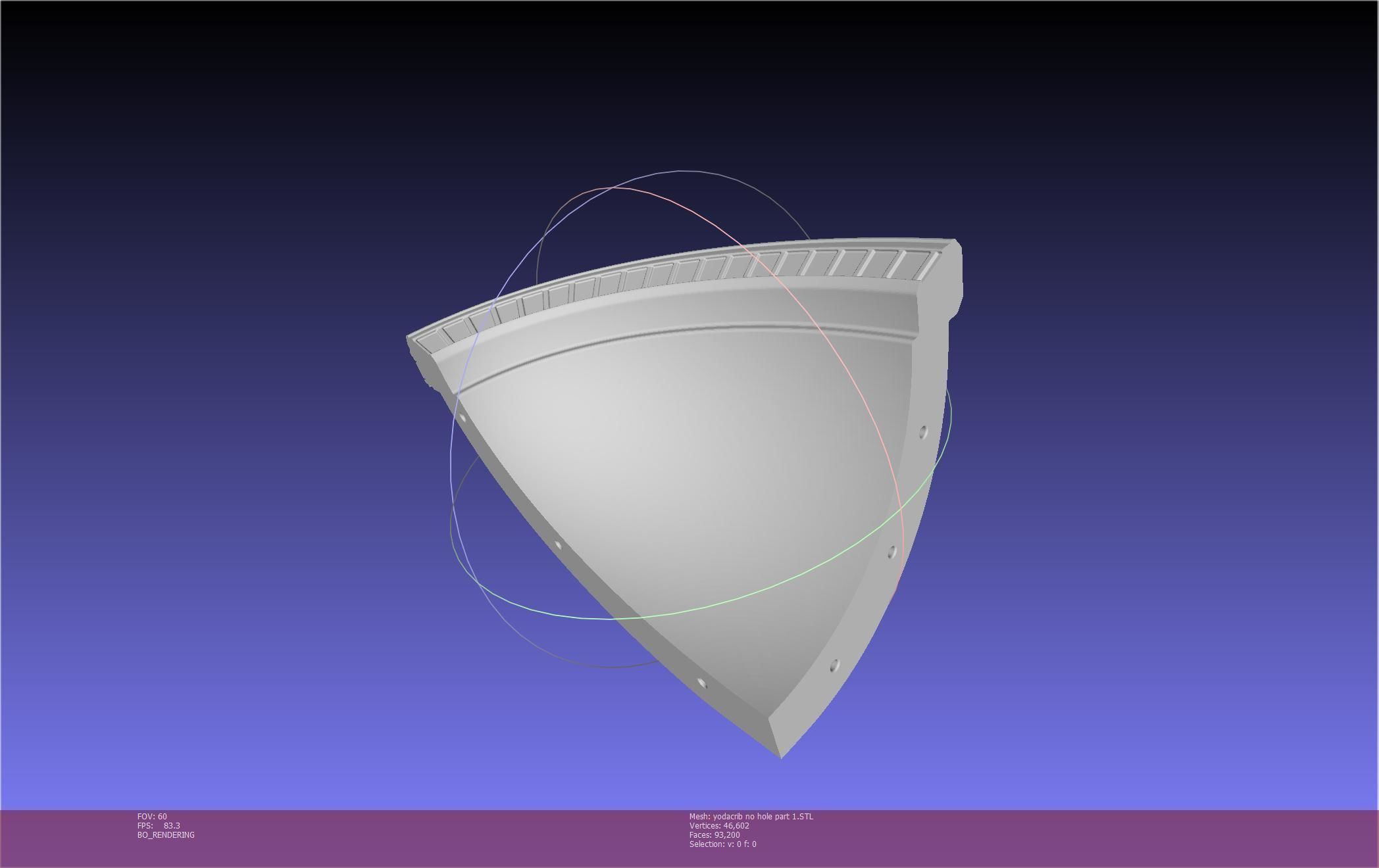 Star Wars Mandalorian Baby Yoda Crib Printable Assembly 3D print model_64
