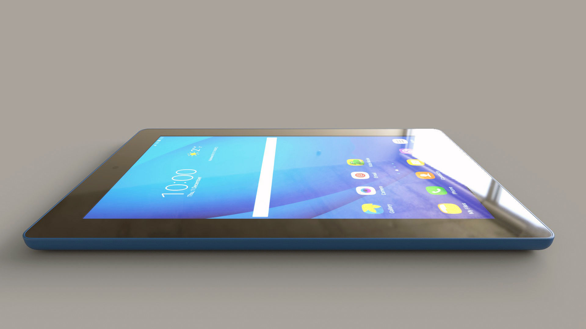 Small Digital Tablet Low-poly 3D model_8