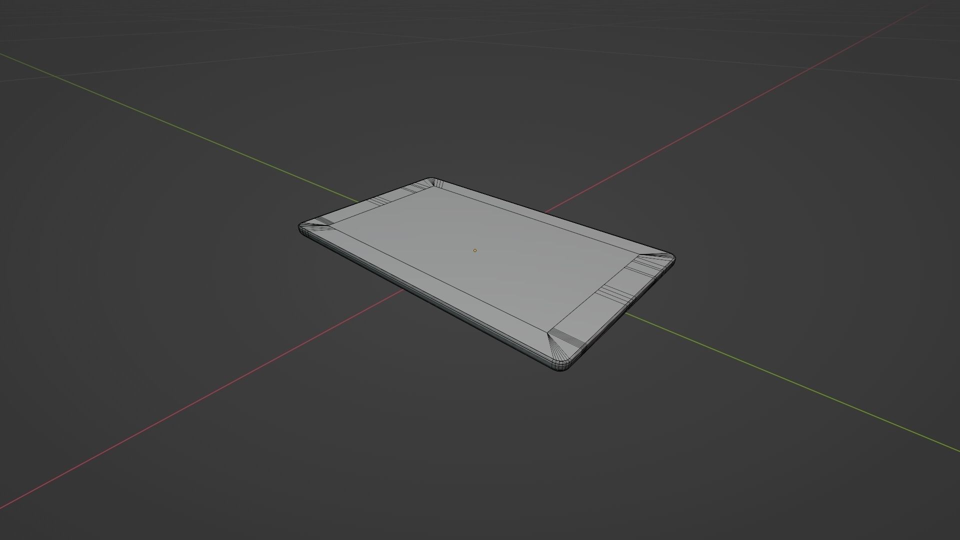 Small Digital Tablet Low-poly 3D model_11