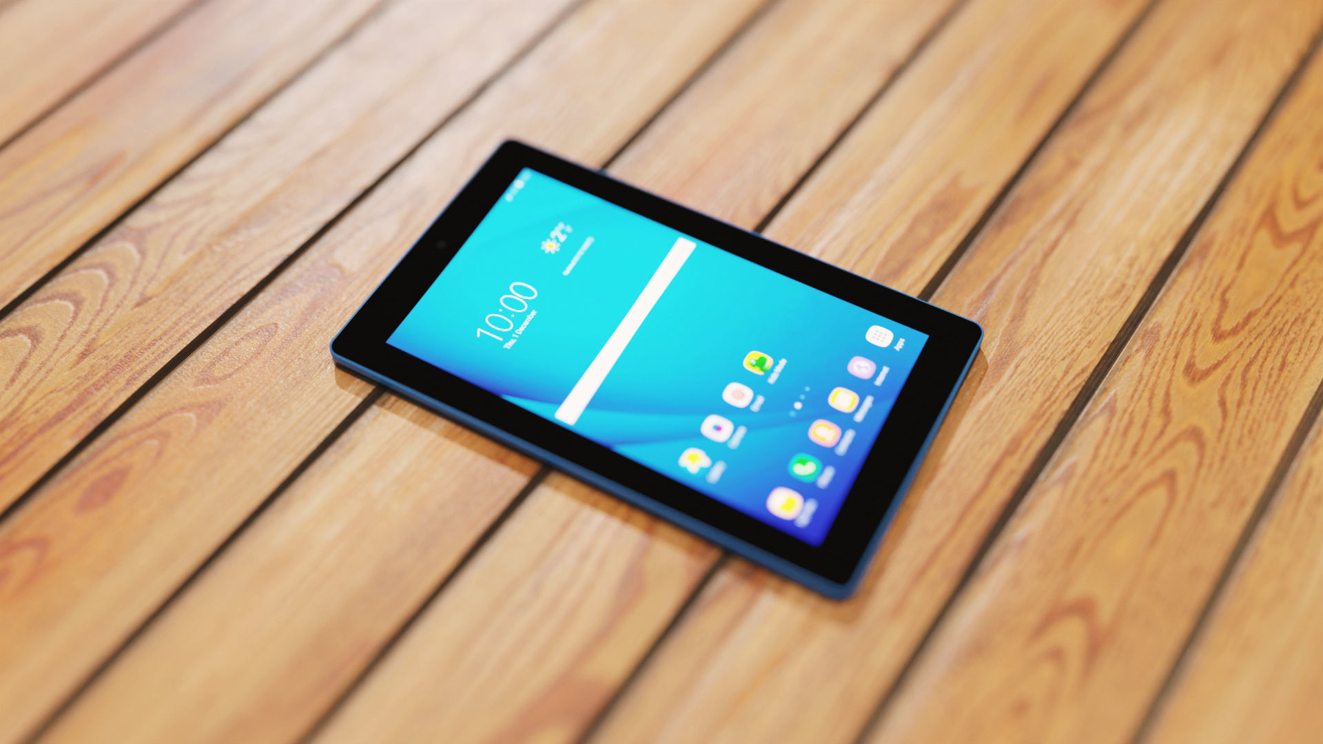 Small Digital Tablet Low-poly 3D model_3