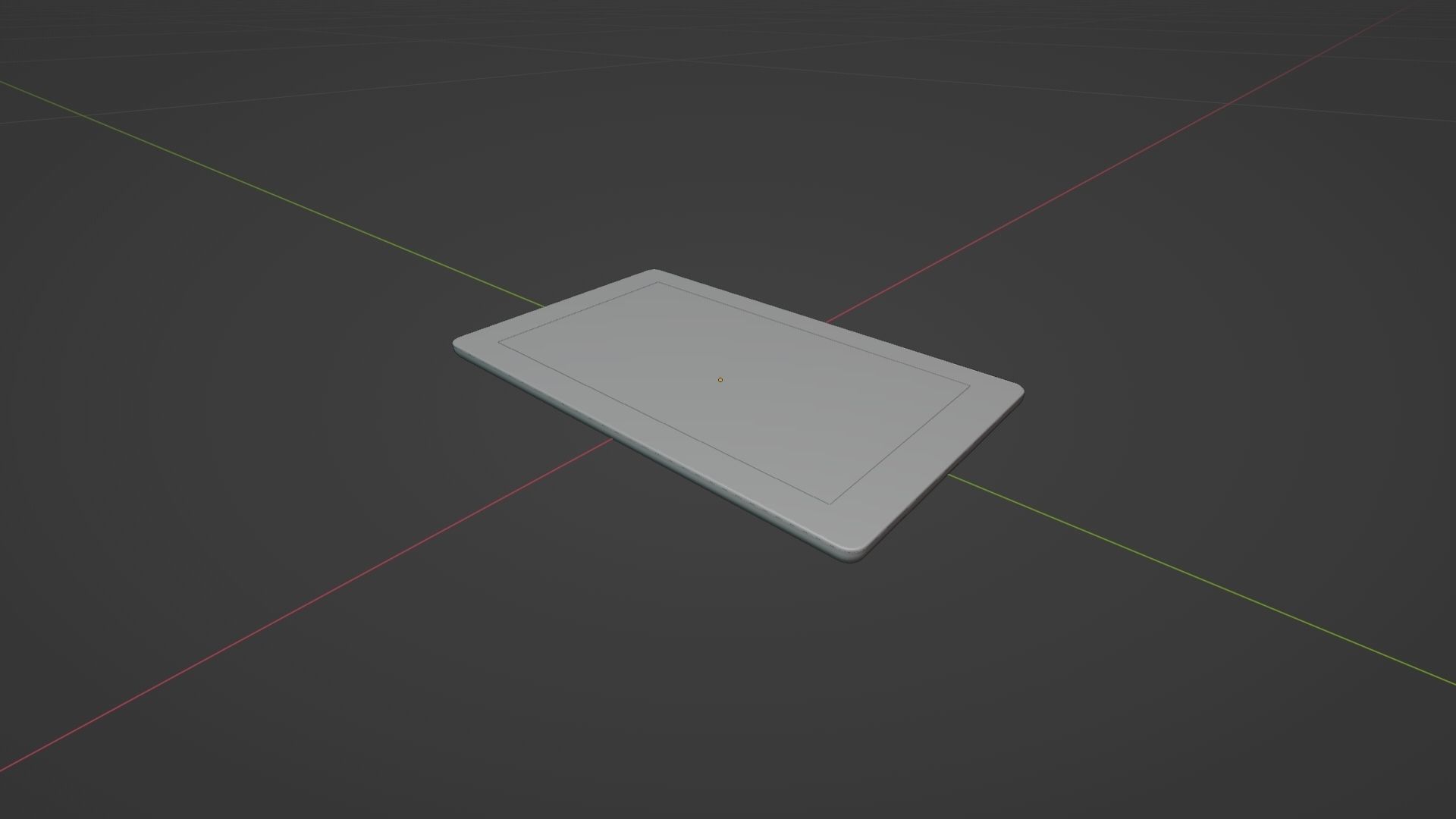 Small Digital Tablet Low-poly 3D model_10