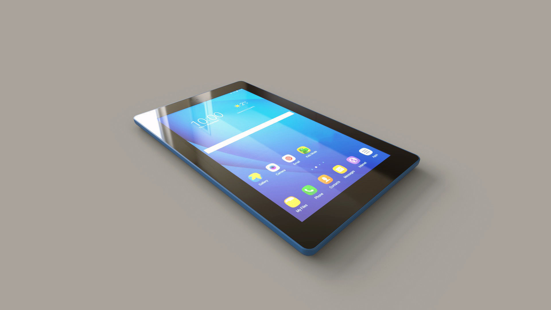 Small Digital Tablet Low-poly 3D model_5