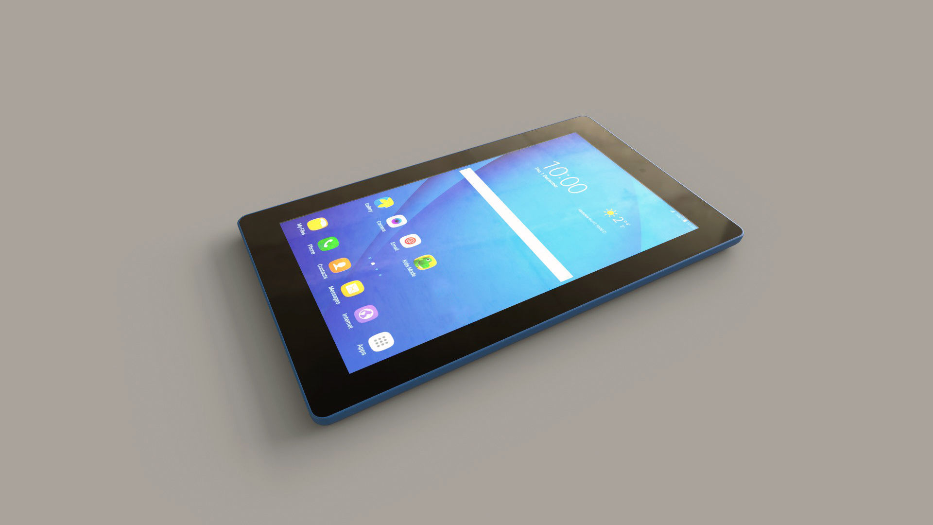 Small Digital Tablet Low-poly 3D model_6