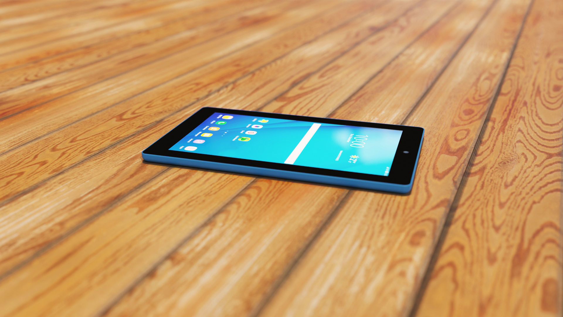 Small Digital Tablet Low-poly 3D model_2