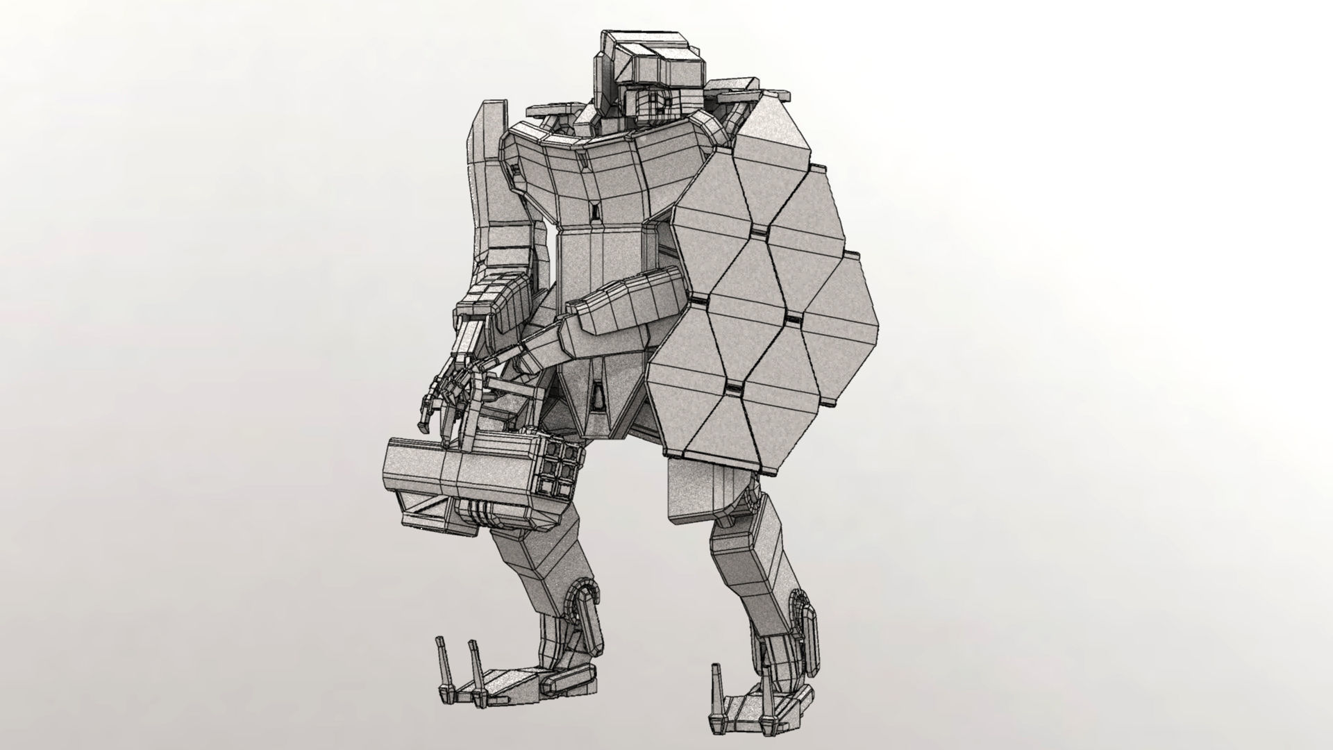 WarBot Assault Pack Low-poly 3D model_8