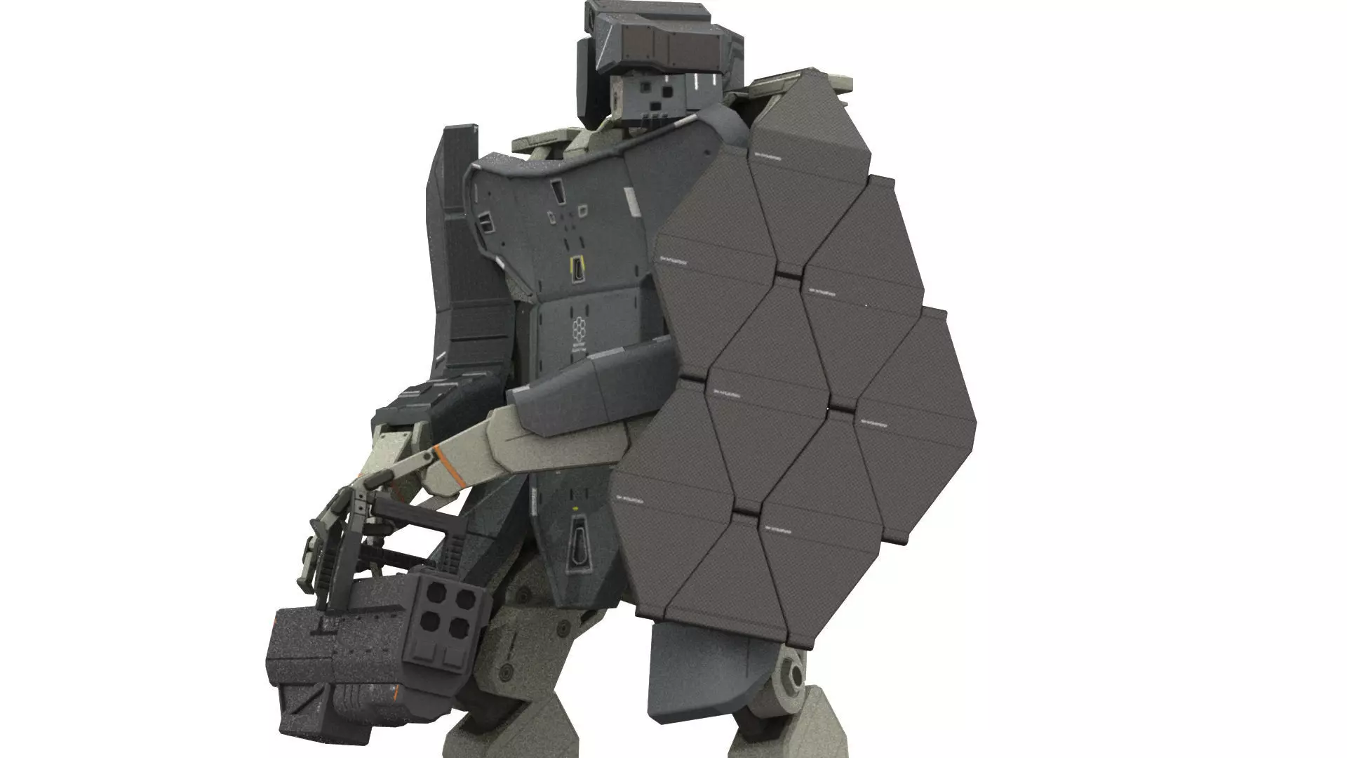 WarBot Assault Pack Low-poly 3D model_0