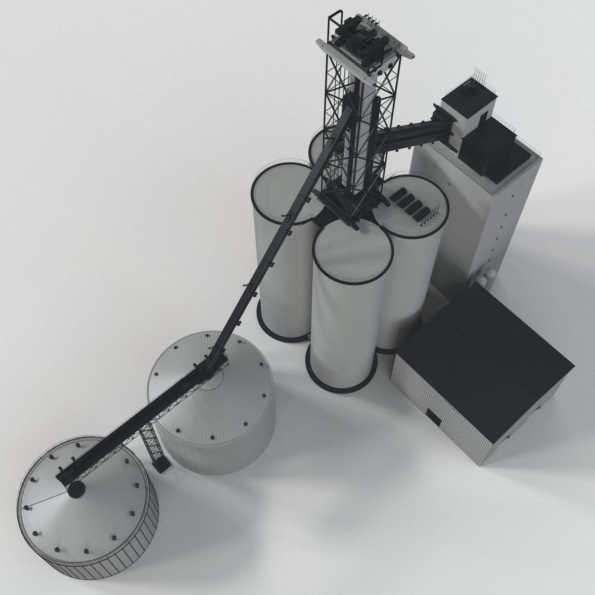 Concrete plant 3D model_4