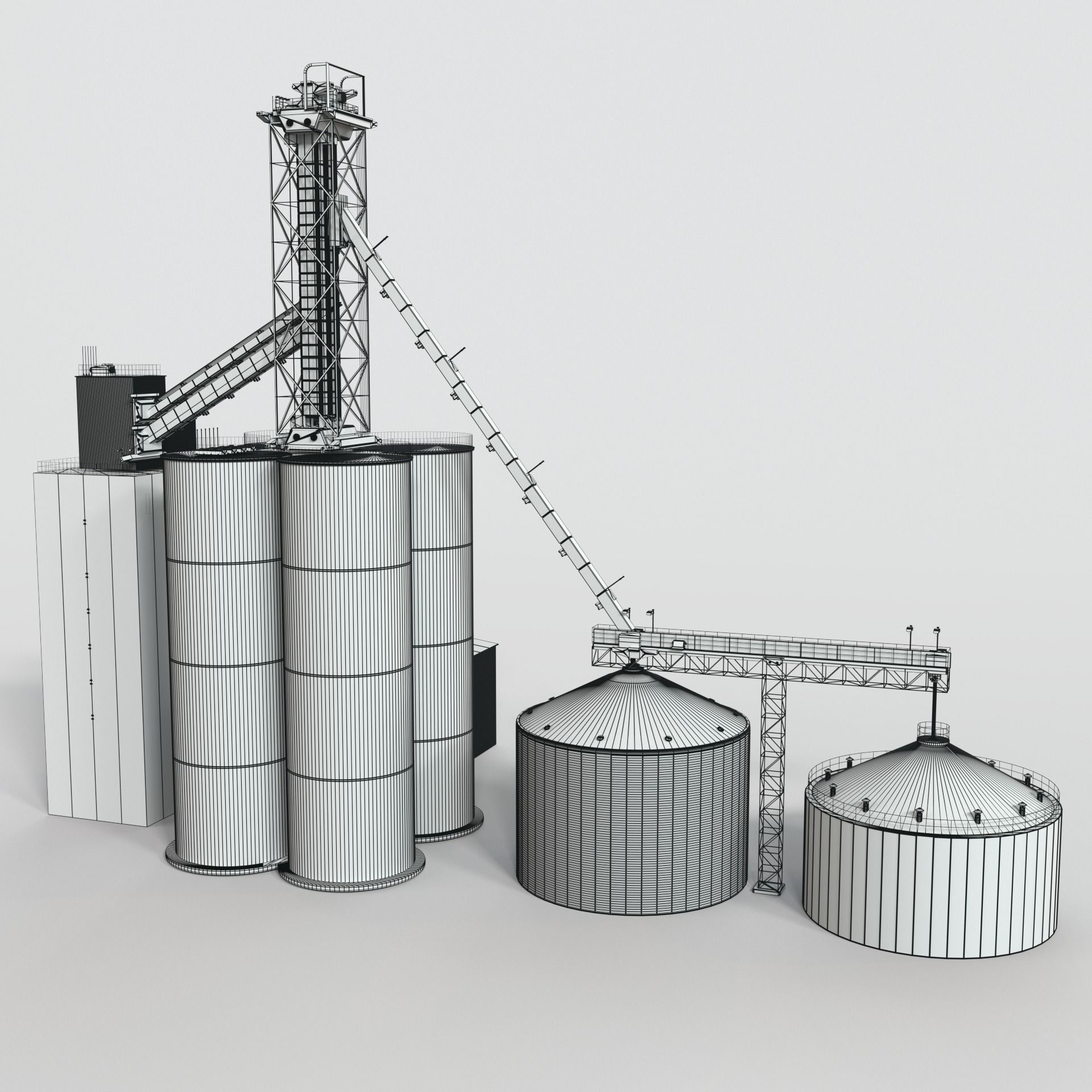 Concrete plant 3D model_5