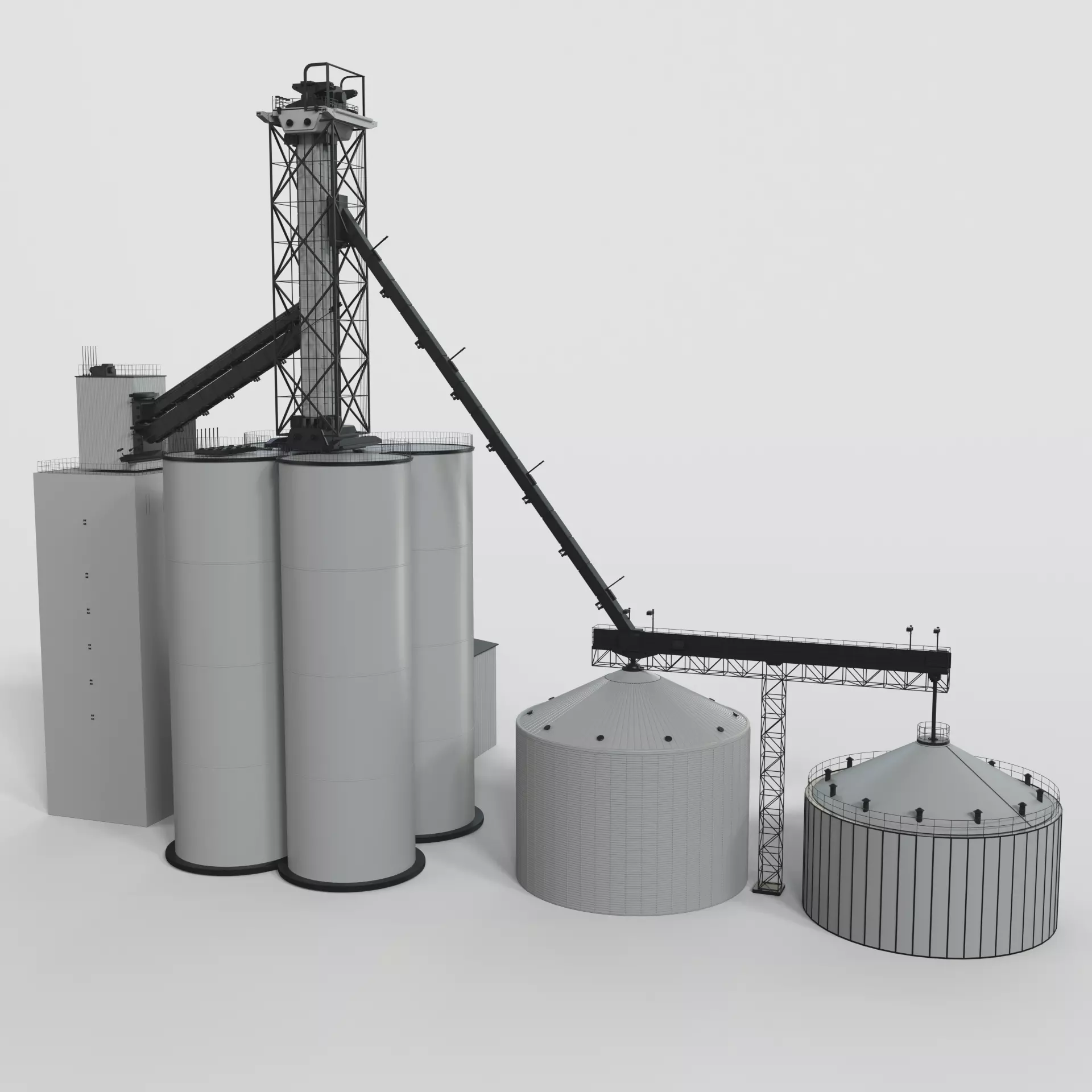 Concrete plant 3D model_0