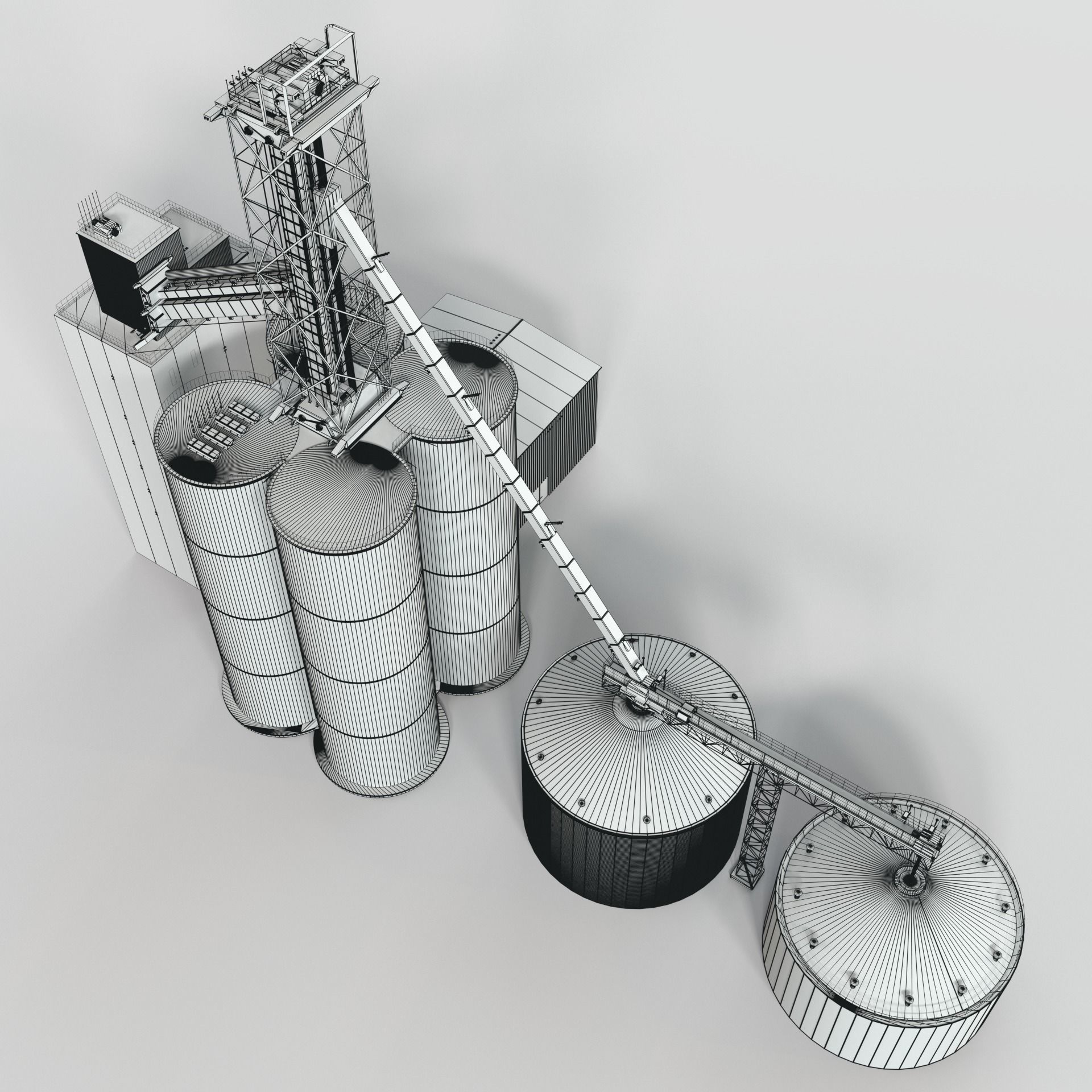Concrete plant 3D model_6