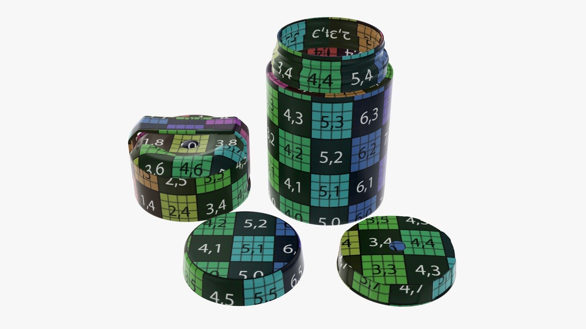 Thermos vacuum flask bottle 05 3D model_10