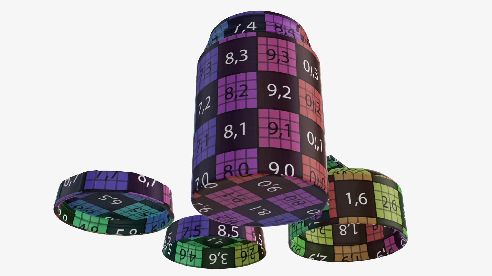 Thermos vacuum flask bottle 05 3D model_12