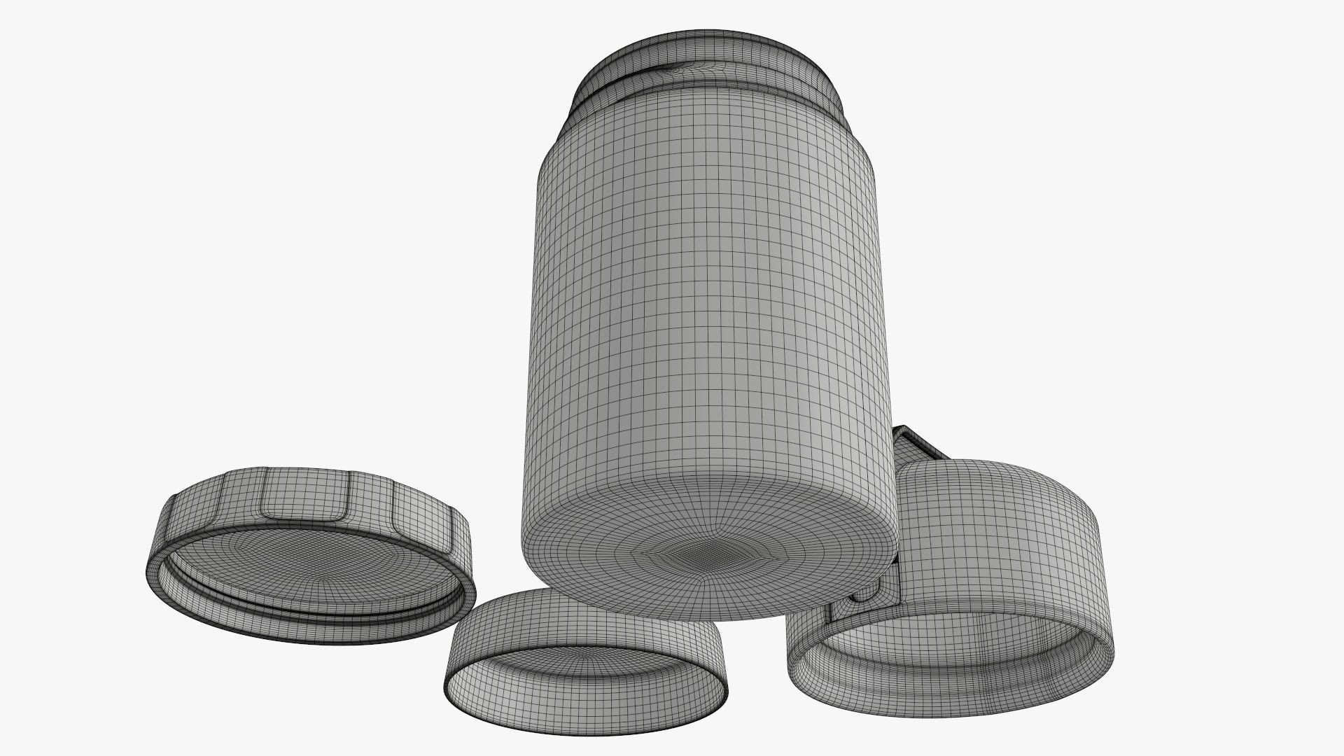 Thermos vacuum flask bottle 05 3D model_7