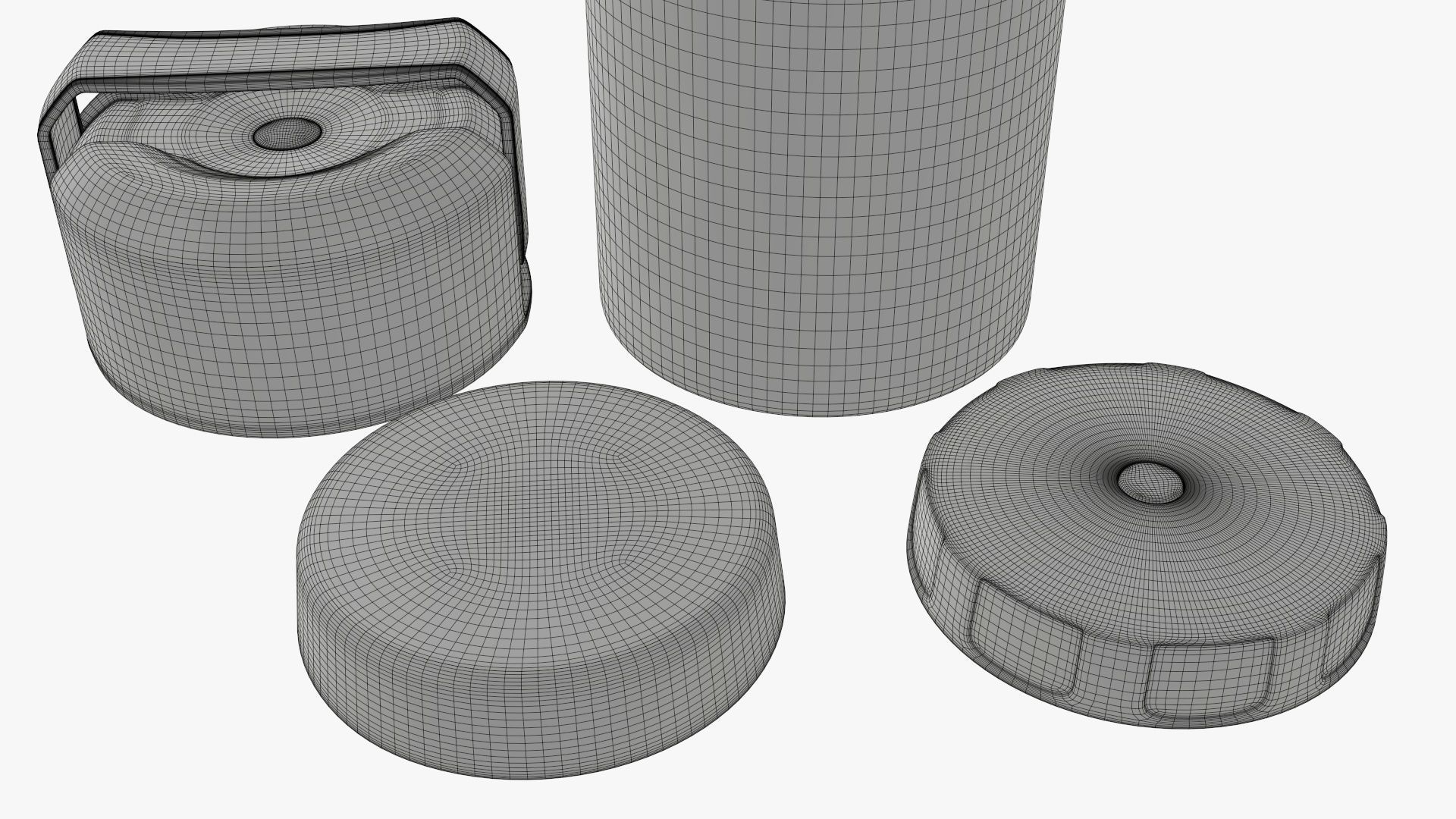 Thermos vacuum flask bottle 05 3D model_9