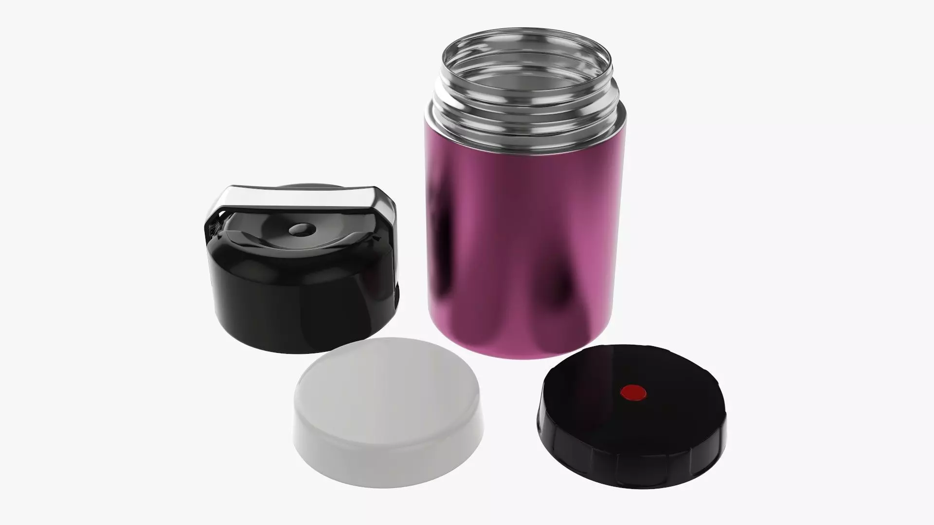 Thermos vacuum flask bottle 05 3D model_0
