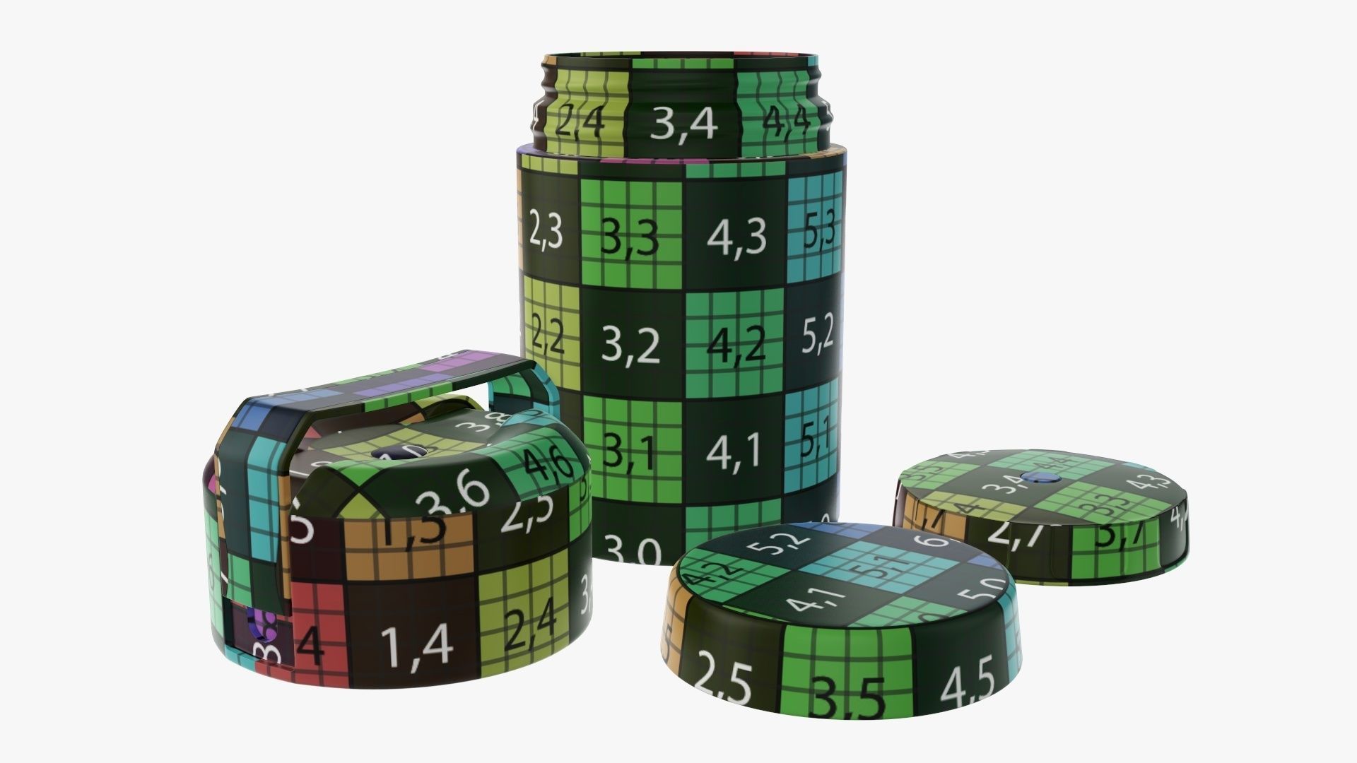 Thermos vacuum flask bottle 05 3D model_11