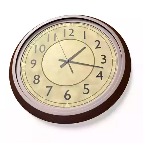 Clock Low-poly 3D model