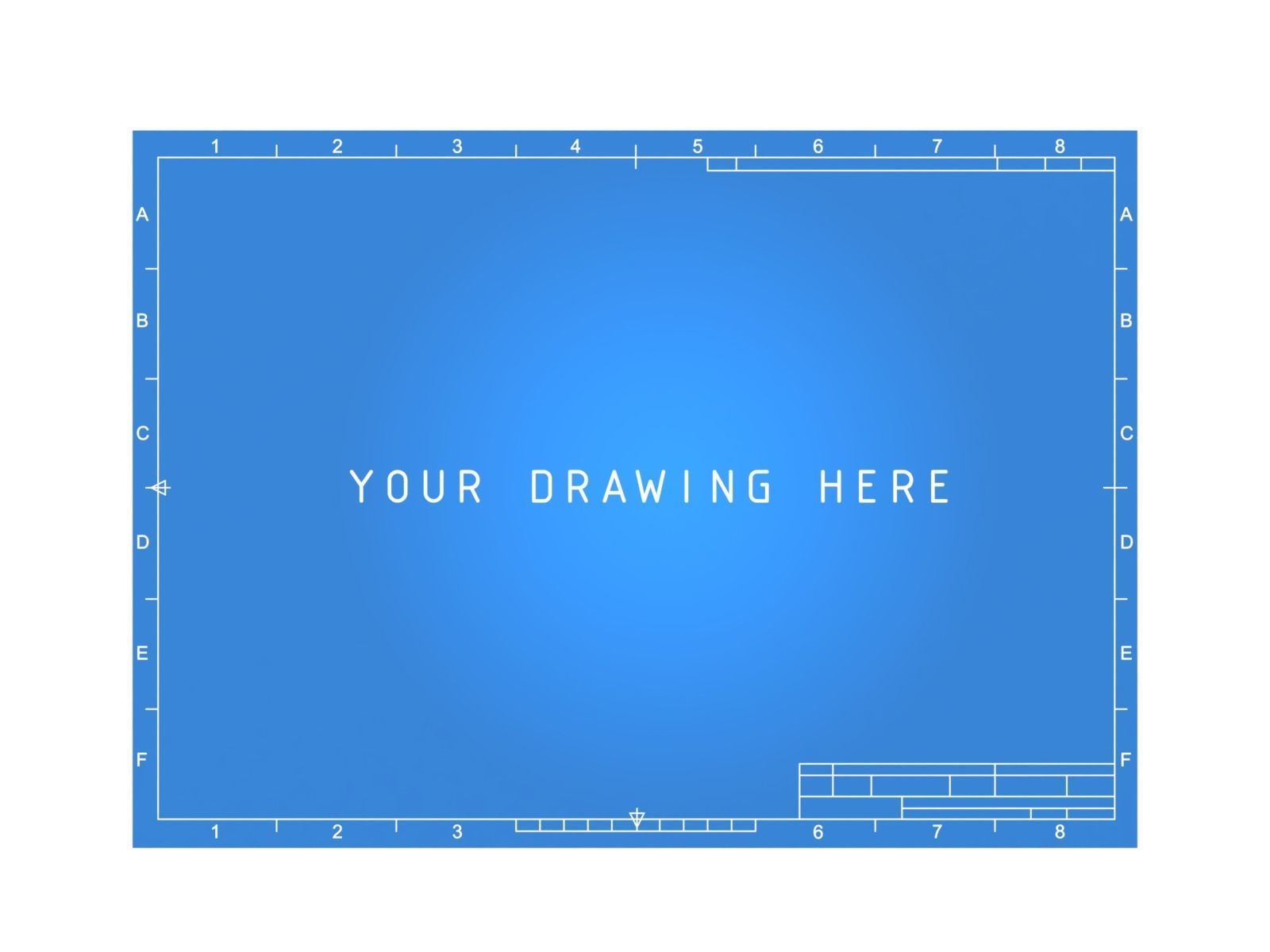 Empty Blueprint 3D model_4