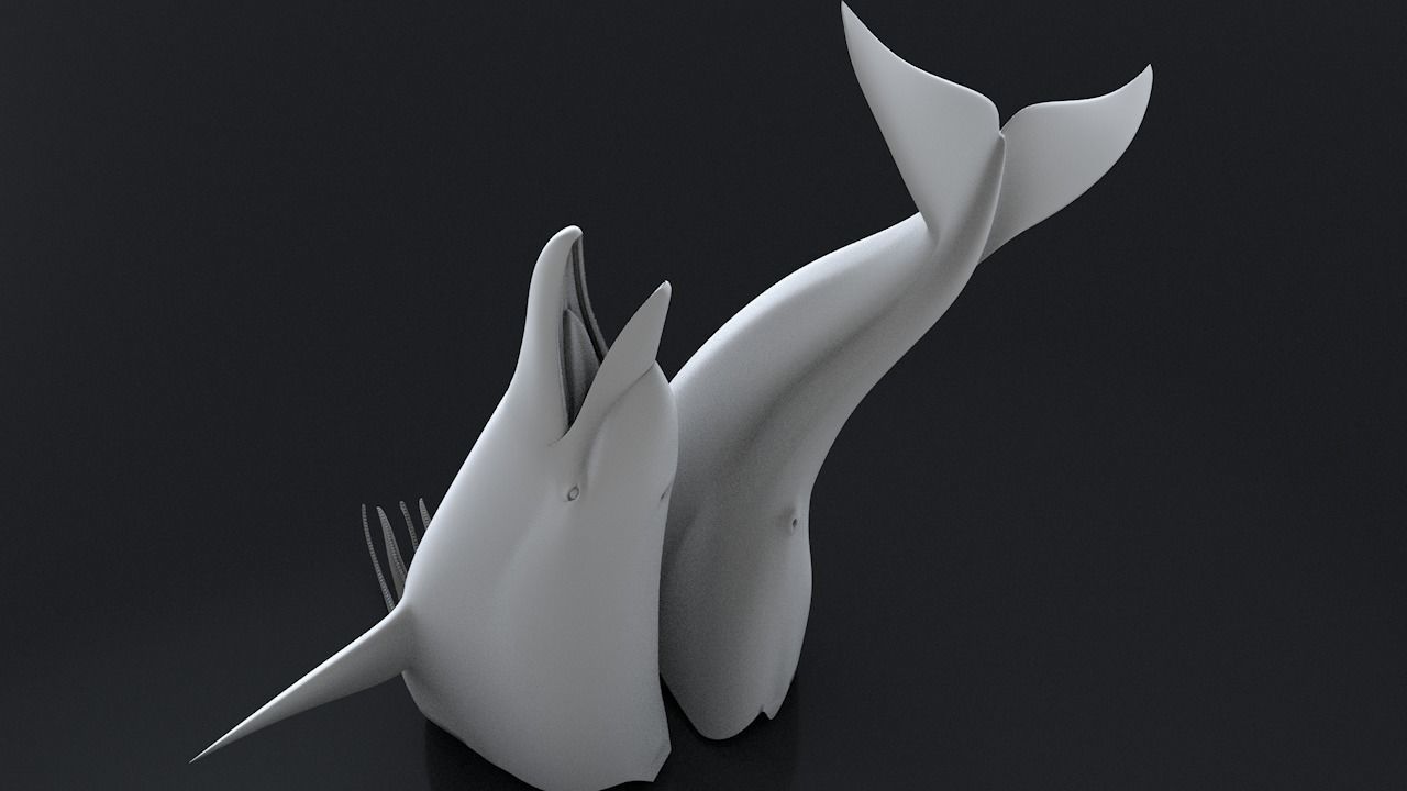 Bottlenose Dolphin 3D Printable Model 3D print model_18