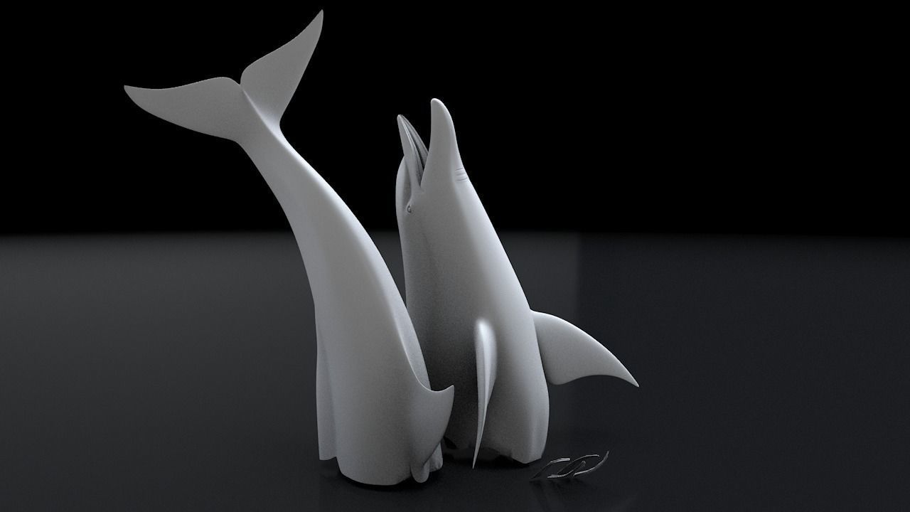 Bottlenose Dolphin 3D Printable Model 3D print model_22