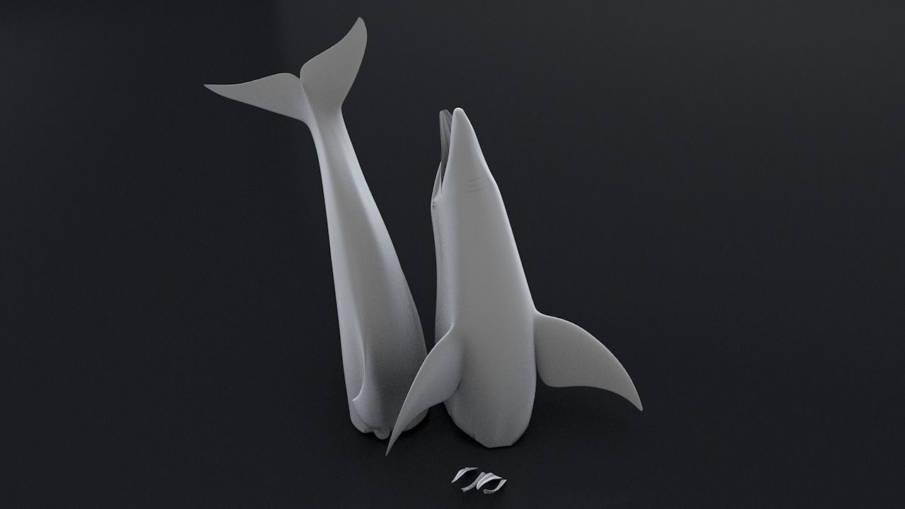 Bottlenose Dolphin 3D Printable Model 3D print model_21