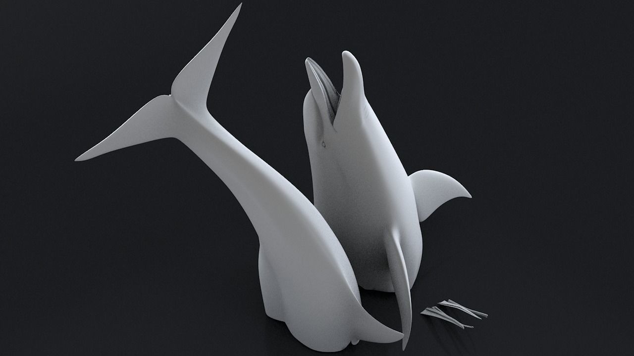 Bottlenose Dolphin 3D Printable Model 3D print model_16