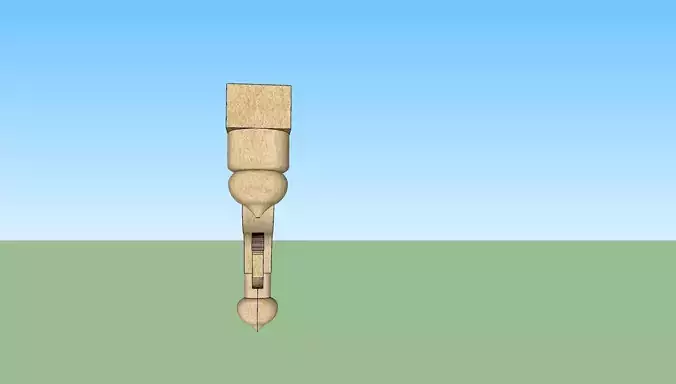 indian jodhpuri stone bracket 3d modal  Low-poly 3D model