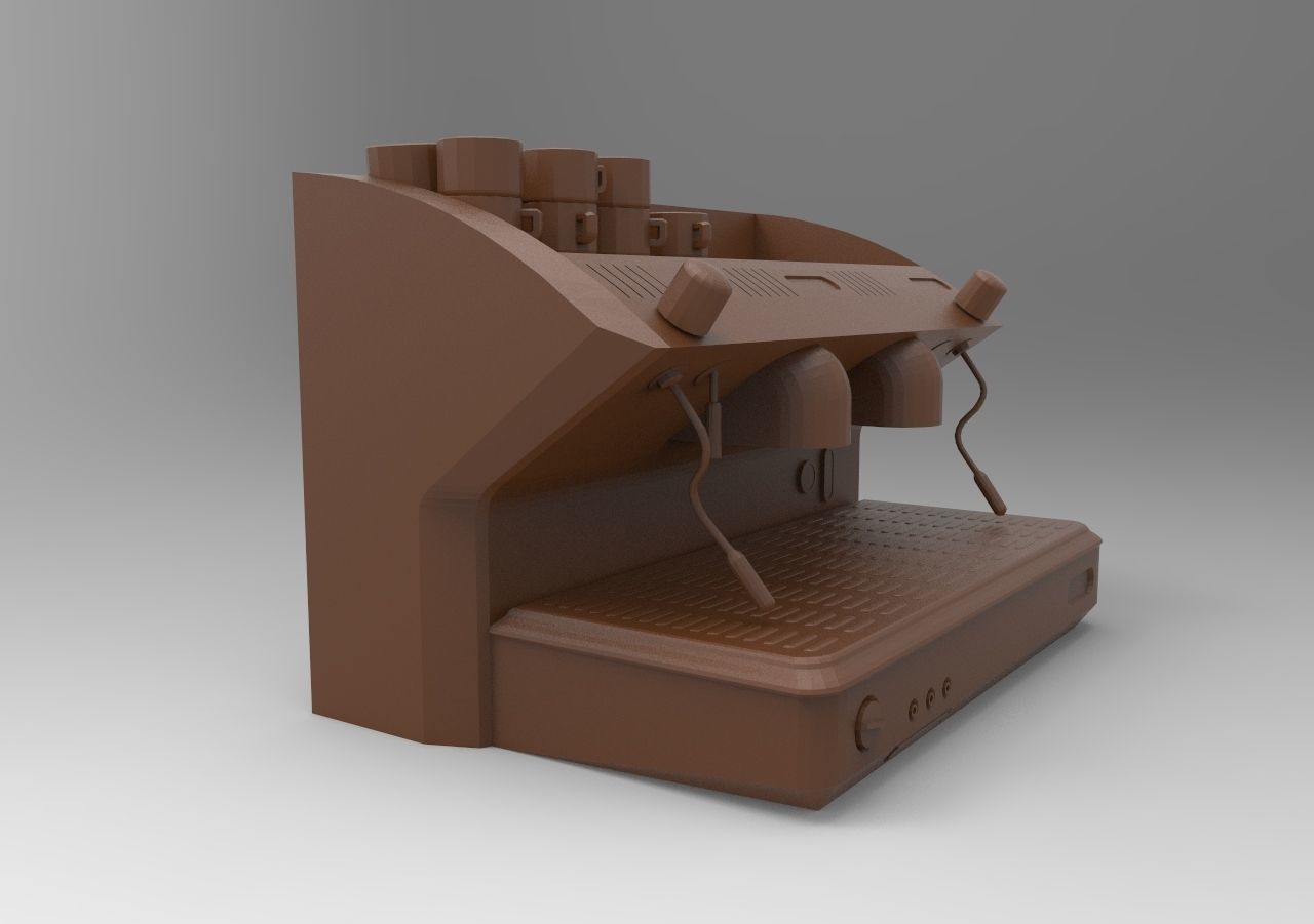 coffee machine 3D print model_2